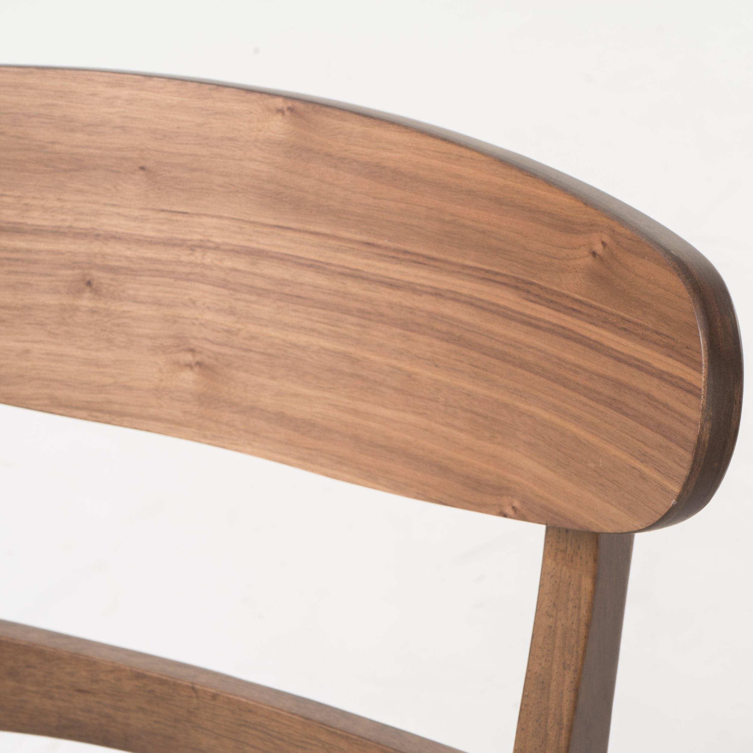 Chaise de salle à manger Abrielle en bois d'hévéa rembourrée de style milieu de siècle (lot de 2) par Christopher Knight Home