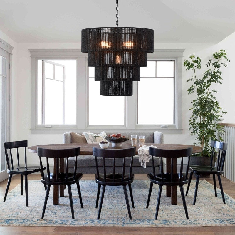 Suspension bohème KAWOTI largeur 26, 5 lumières, 4 niveaux