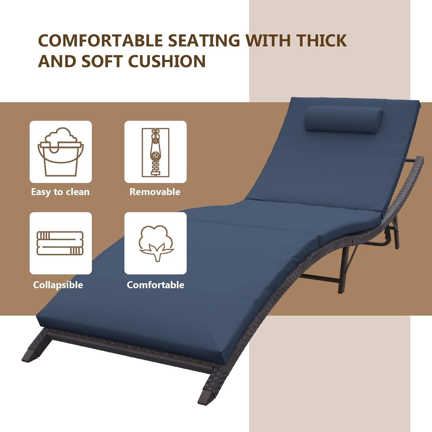 Ensemble de chaises longues d'extérieur 3 pièces Kullavik