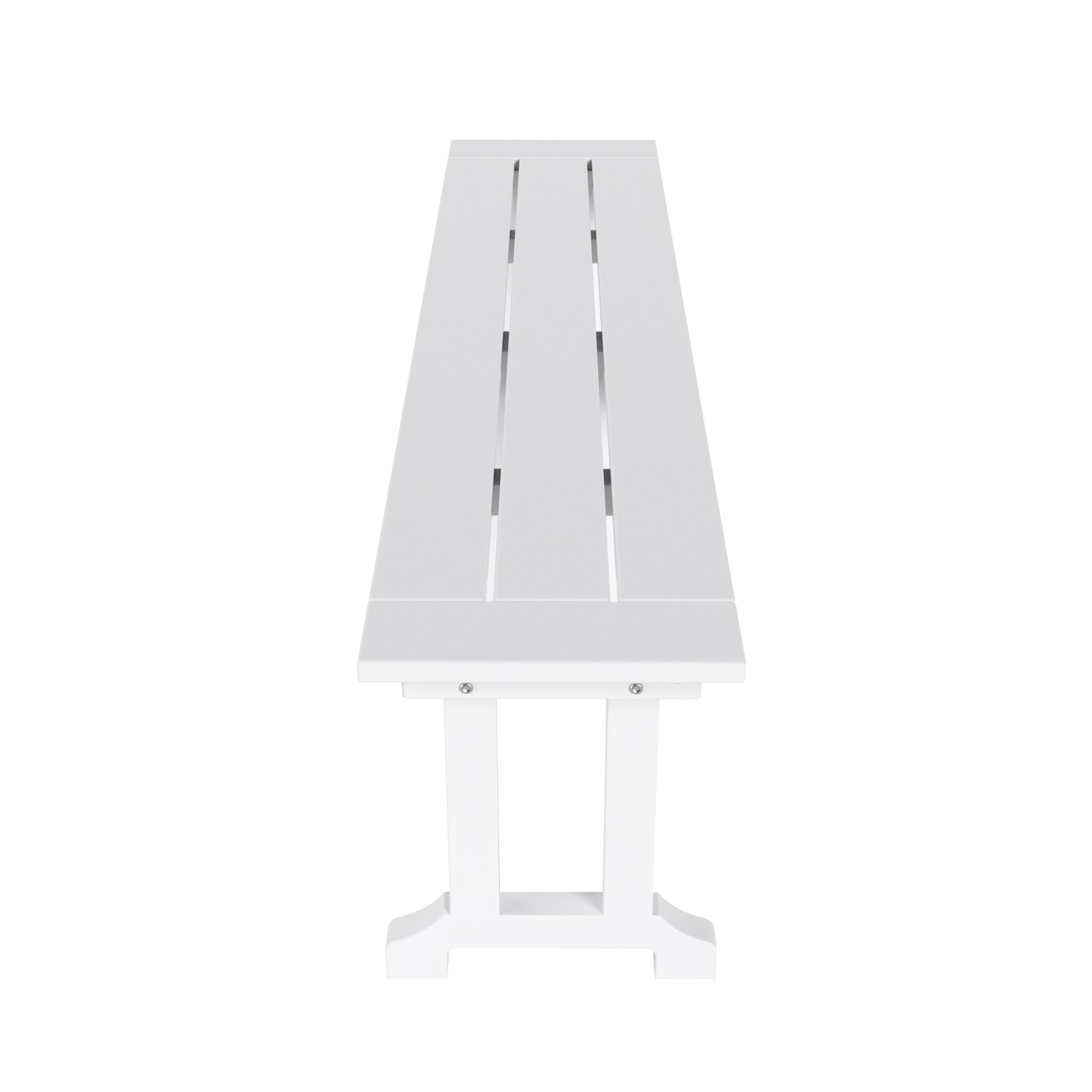 Banc de terrasse extérieur Polytrends Laguna en PEHD toutes saisons 65