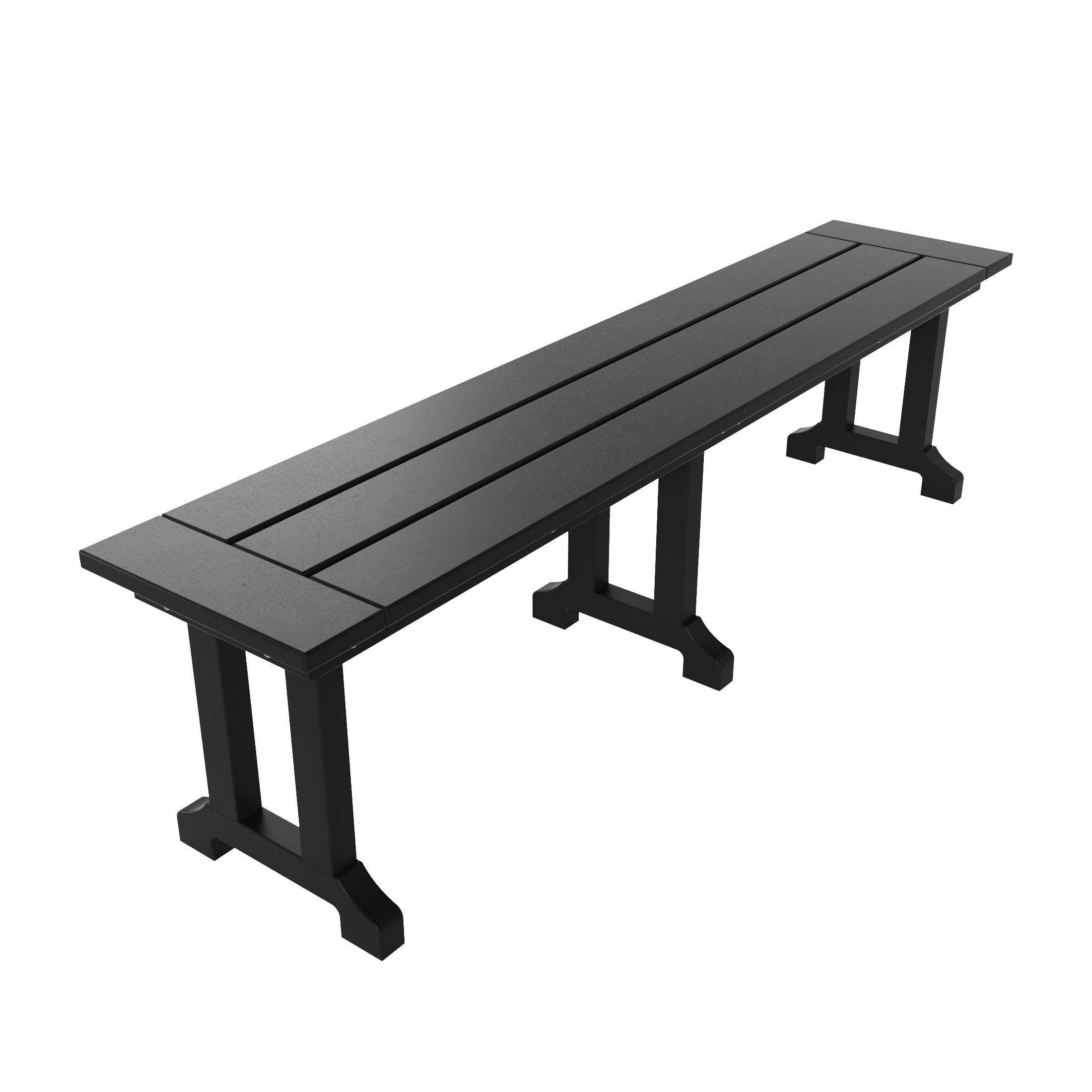 Banc de terrasse extérieur Polytrends Laguna en PEHD toutes saisons 65