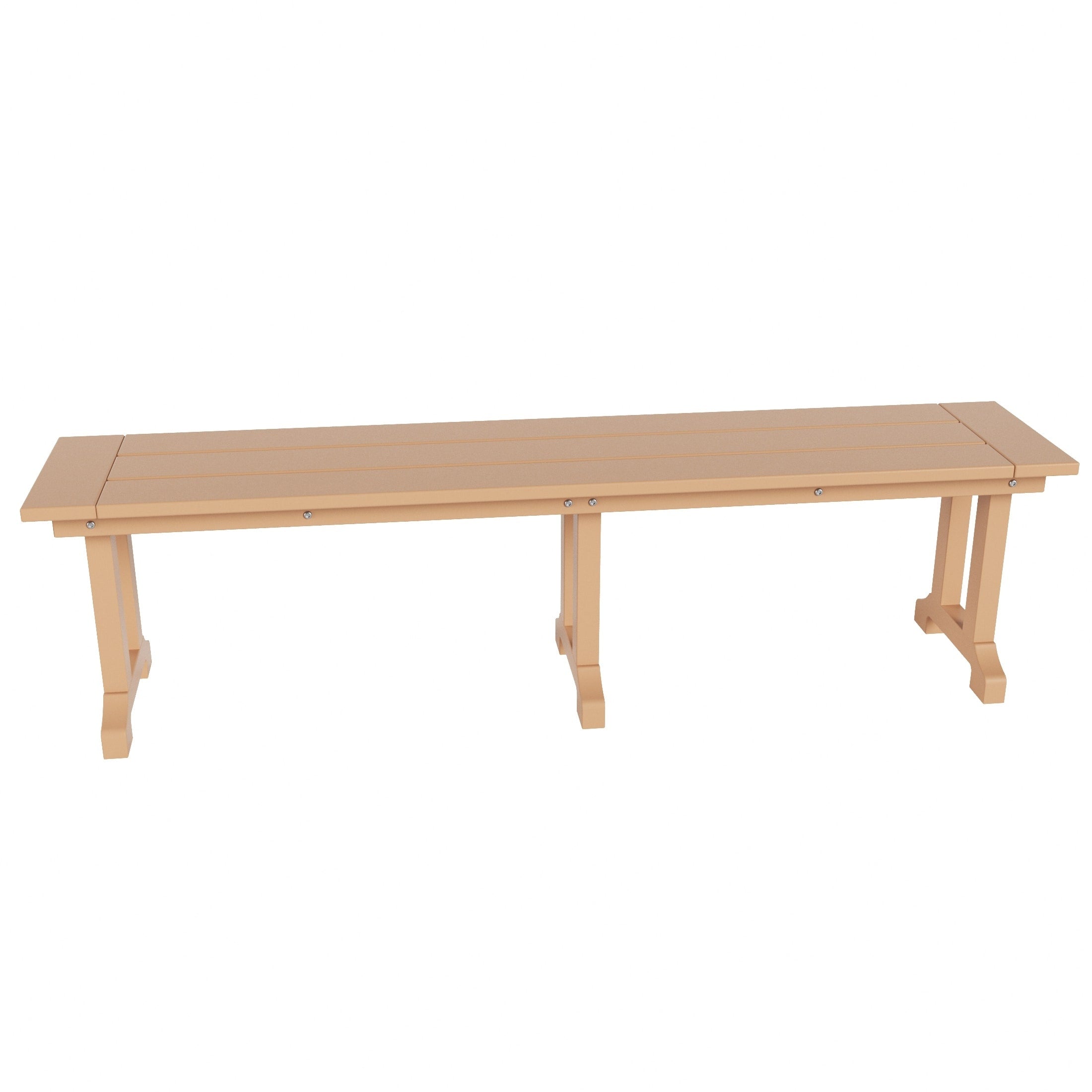 Banc de terrasse extérieur Polytrends Laguna en PEHD toutes saisons 65