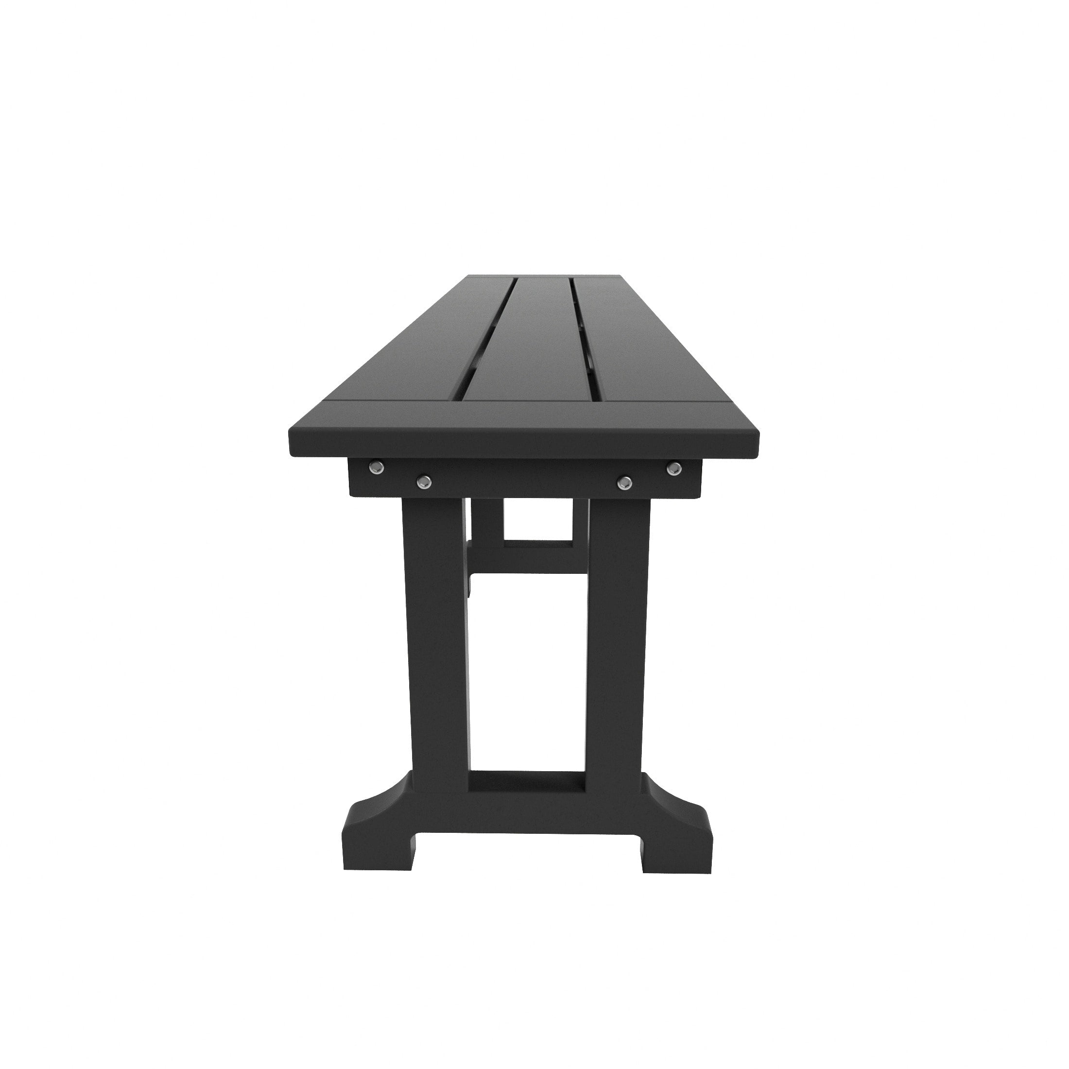 Banc de terrasse extérieur Polytrends Laguna en PEHD toutes saisons 65