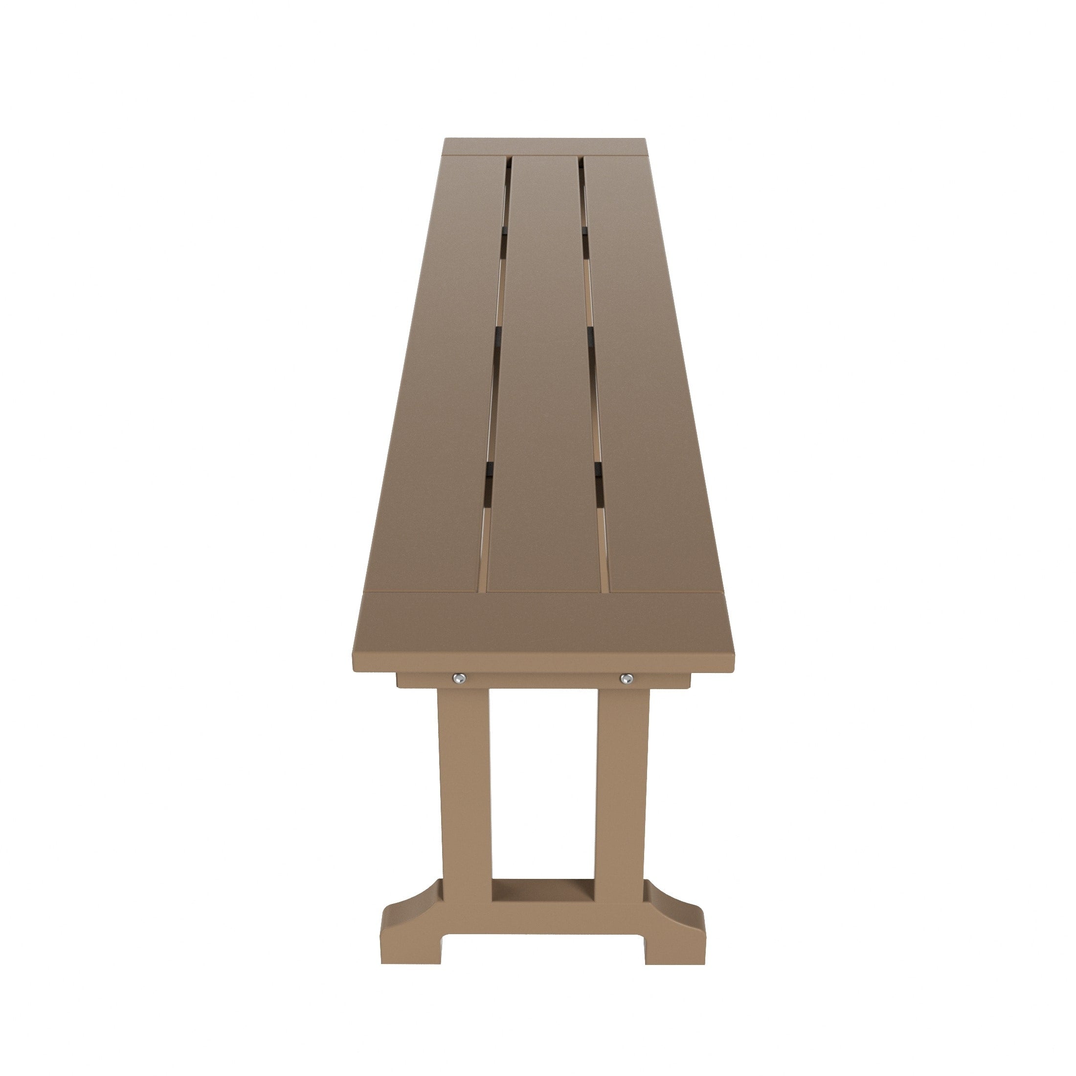 Banc de terrasse extérieur Polytrends Laguna en PEHD toutes saisons 65