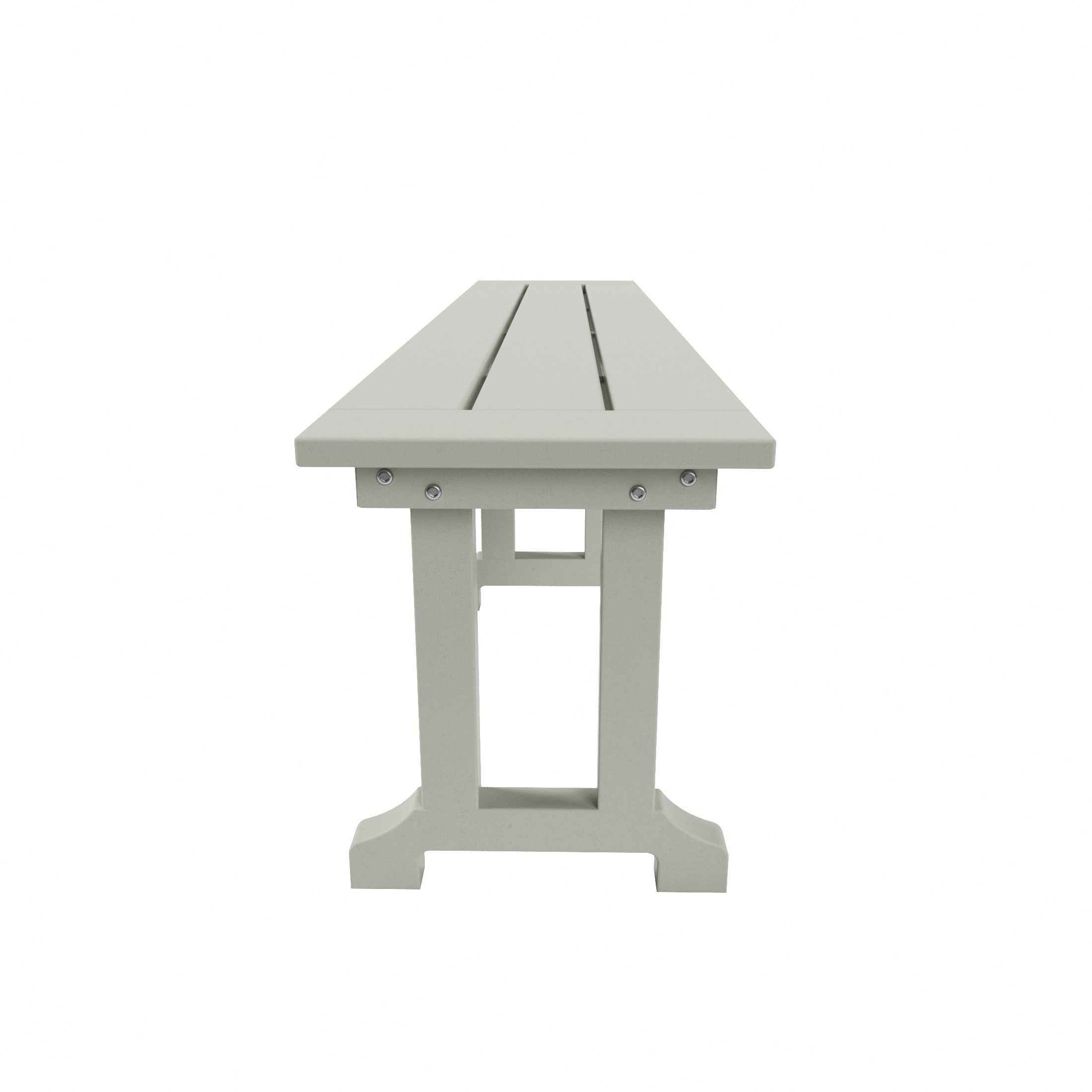 Banc de terrasse extérieur Polytrends Laguna en PEHD toutes saisons 65