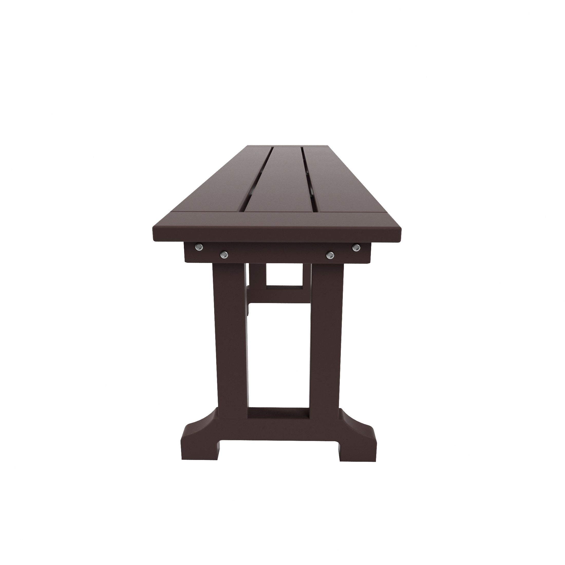 Banc de terrasse extérieur Polytrends Laguna en PEHD toutes saisons 65