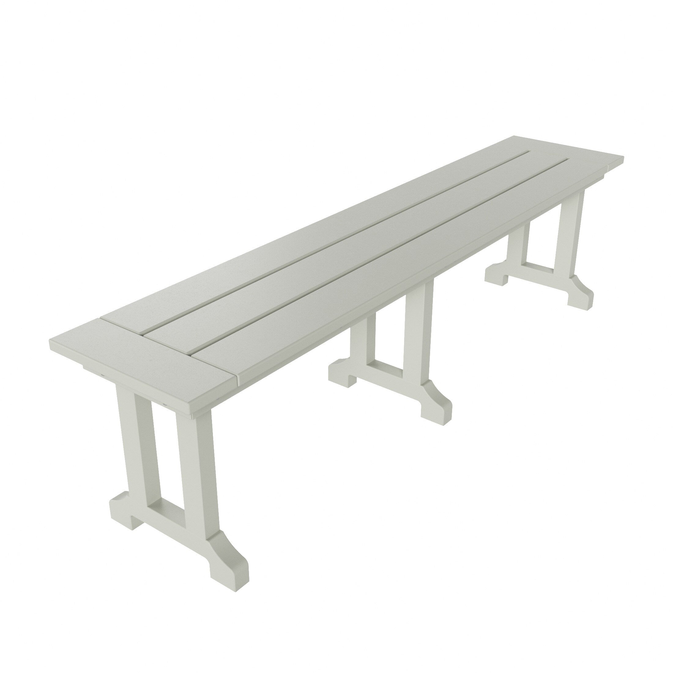 Banc de terrasse extérieur Polytrends Laguna en PEHD toutes saisons 65