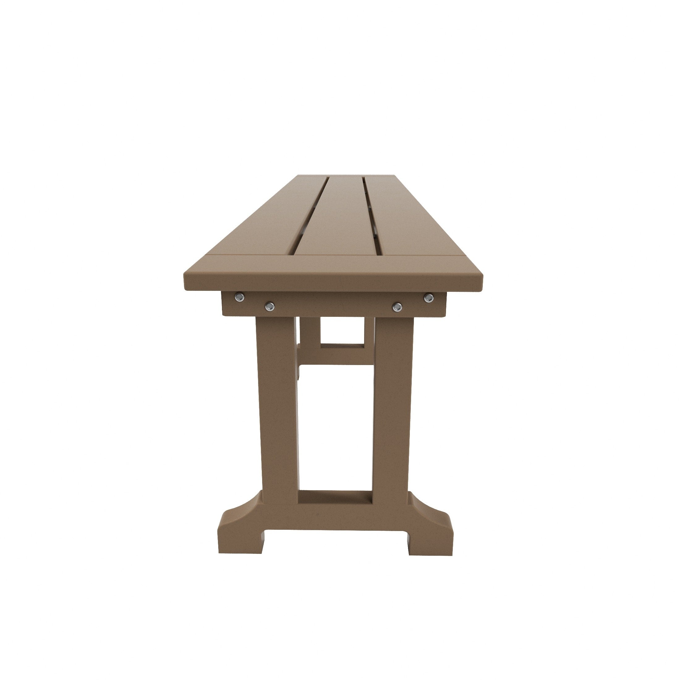 Banc de terrasse extérieur Polytrends Laguna en PEHD toutes saisons 65