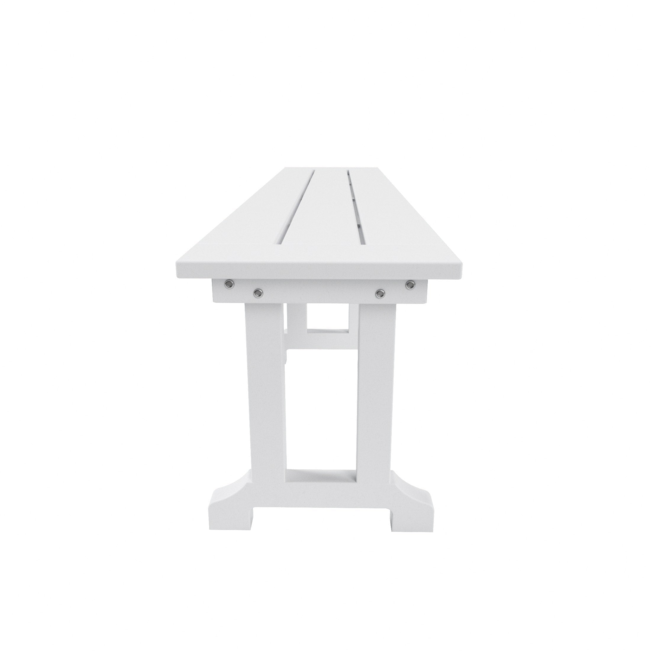 Banc de terrasse extérieur Polytrends Laguna en PEHD toutes saisons 65