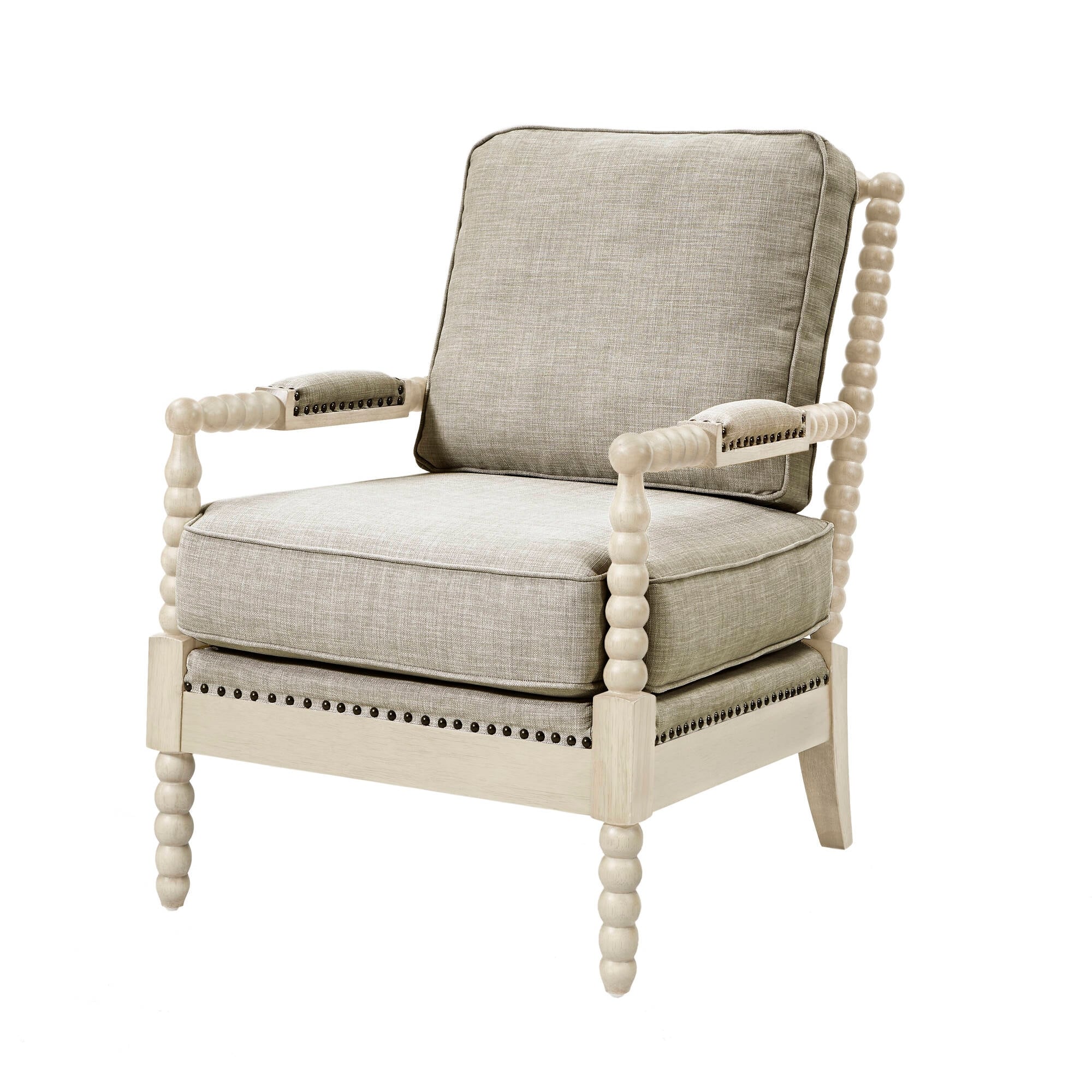 Fauteuil à cadre en bois tourné Madison Park Donohue