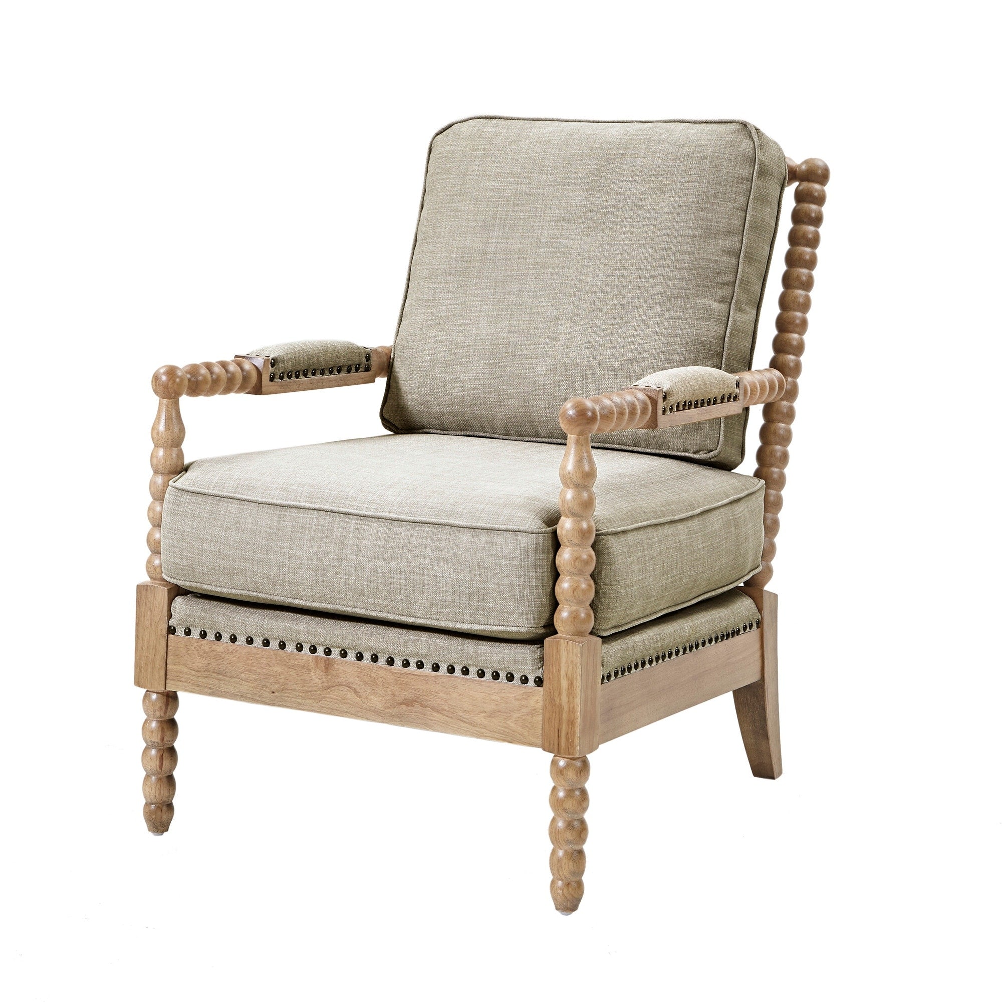 Fauteuil à cadre en bois tourné Madison Park Donohue
