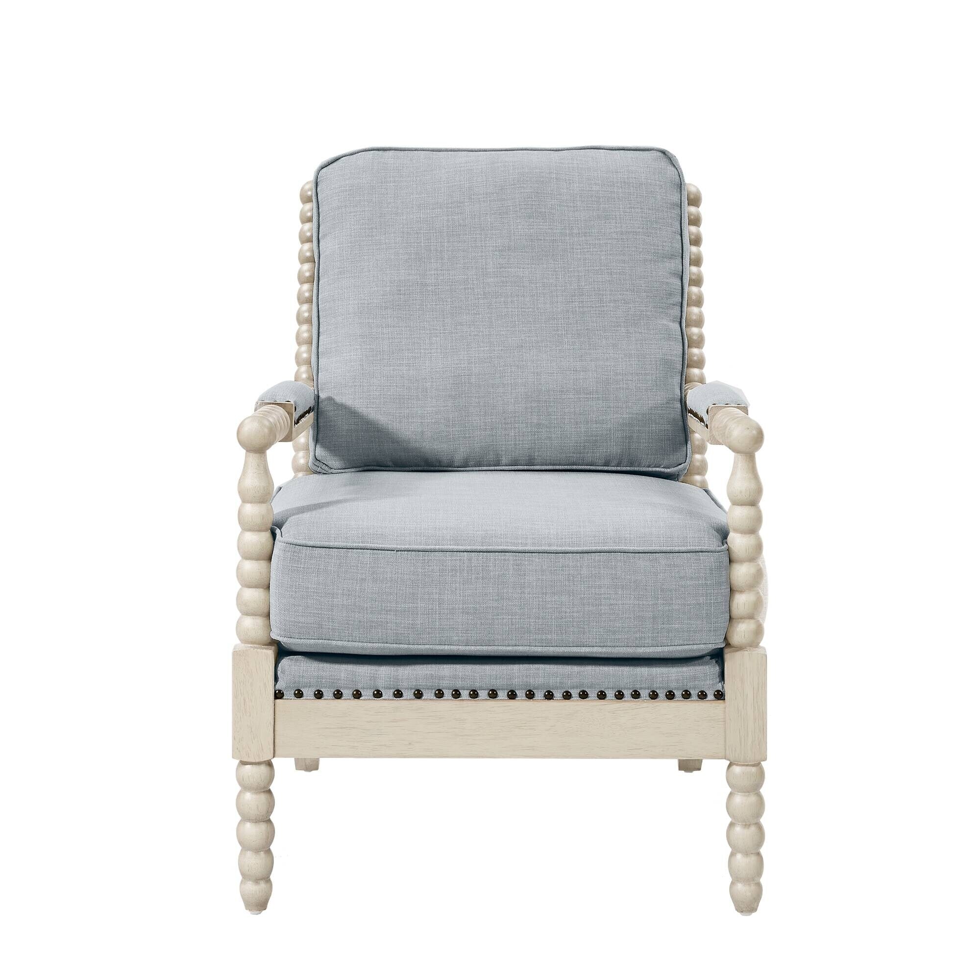 Fauteuil à cadre en bois tourné Madison Park Donohue
