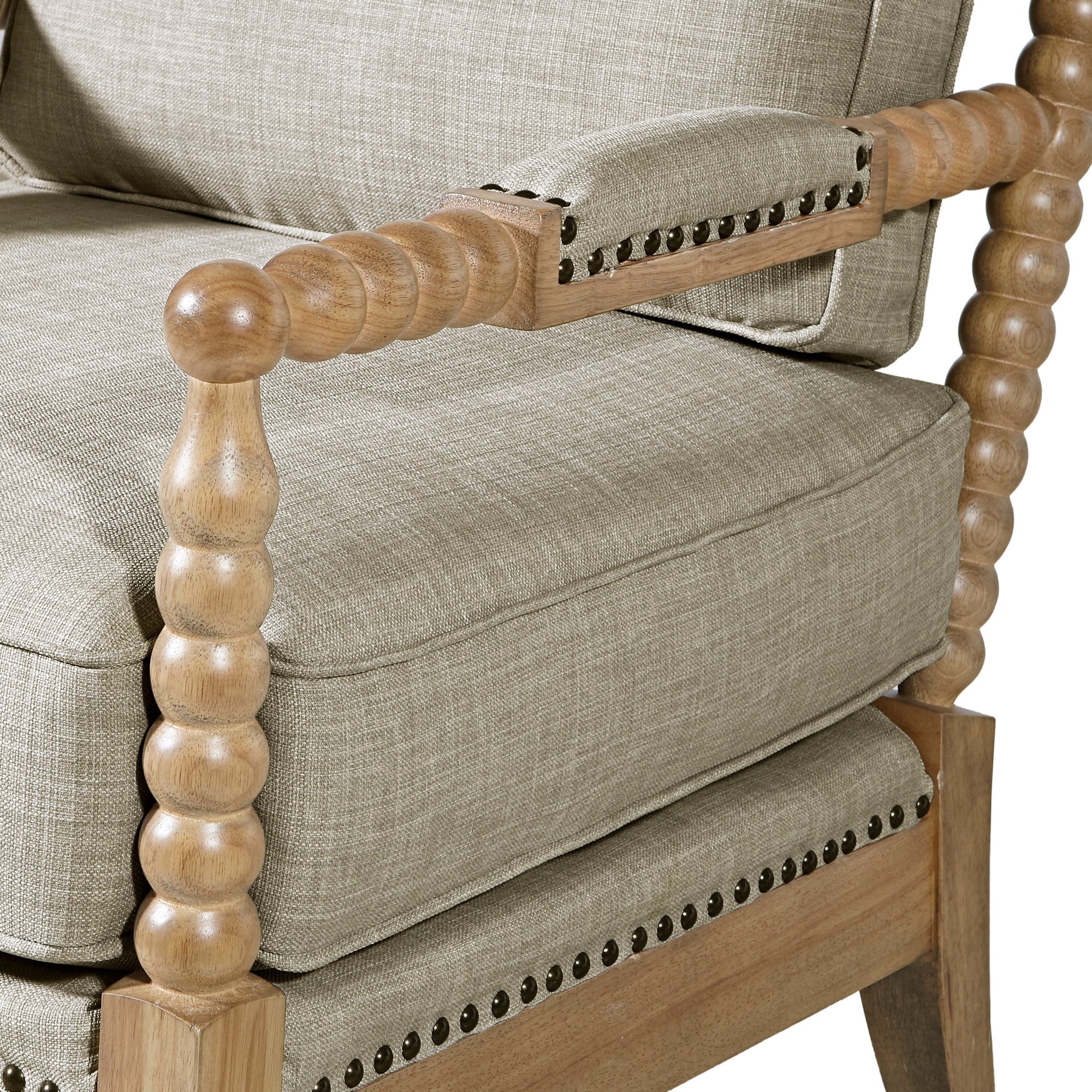 Fauteuil à cadre en bois tourné Madison Park Donohue