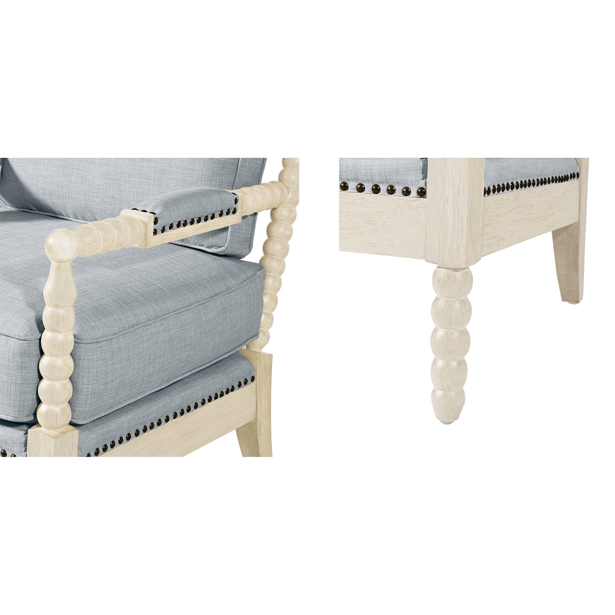 Fauteuil à cadre en bois tourné Madison Park Donohue