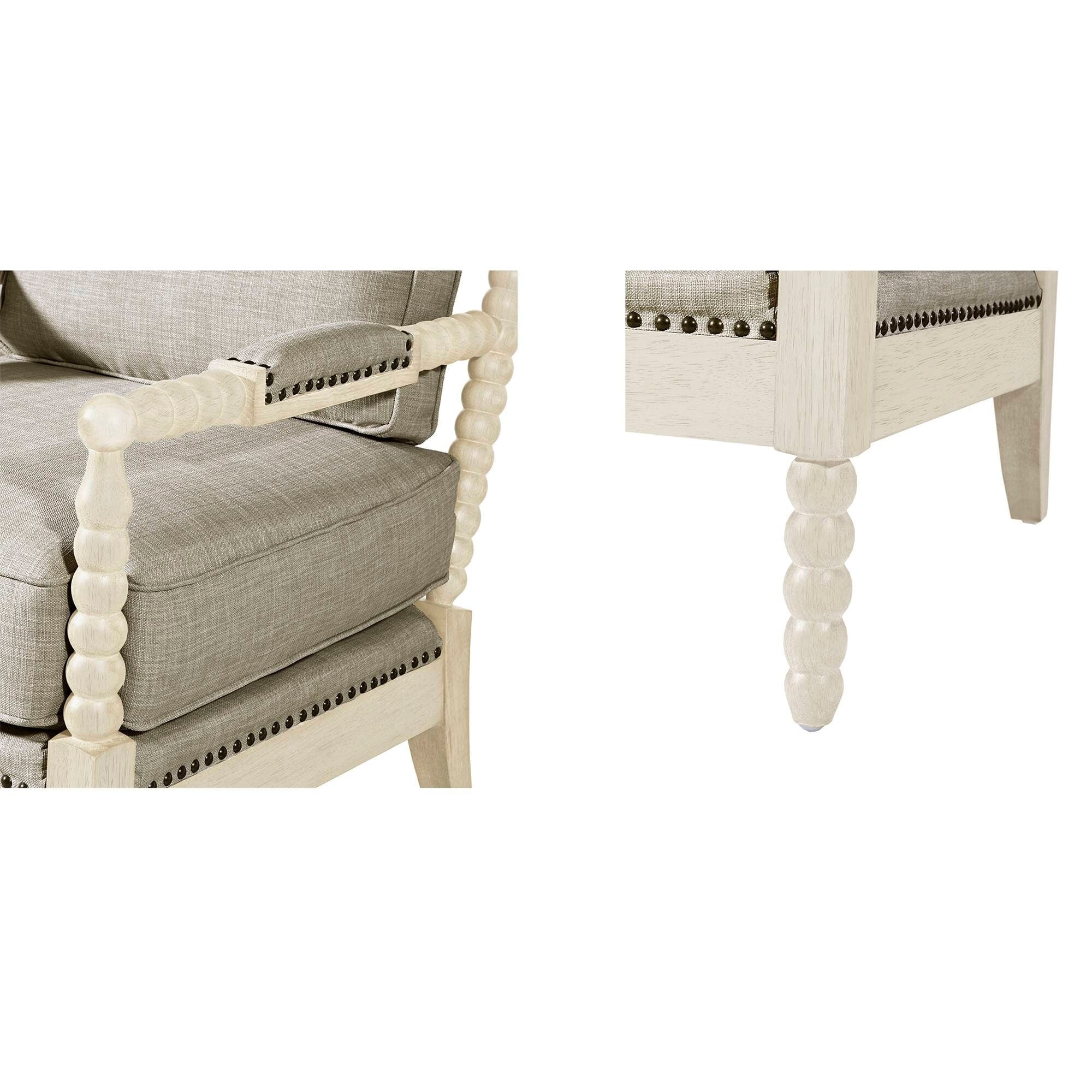 Fauteuil à cadre en bois tourné Madison Park Donohue