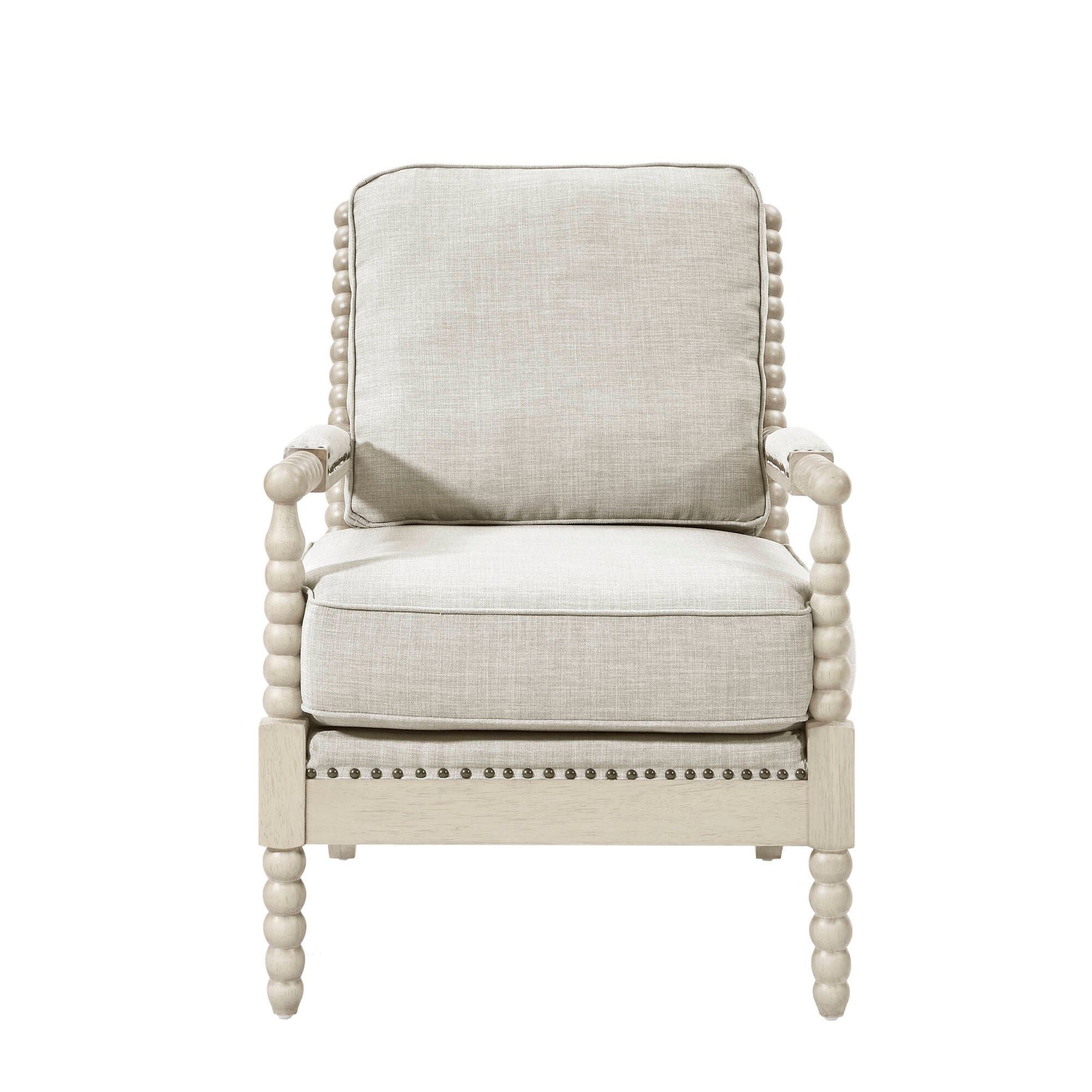 Fauteuil à cadre en bois tourné Madison Park Donohue