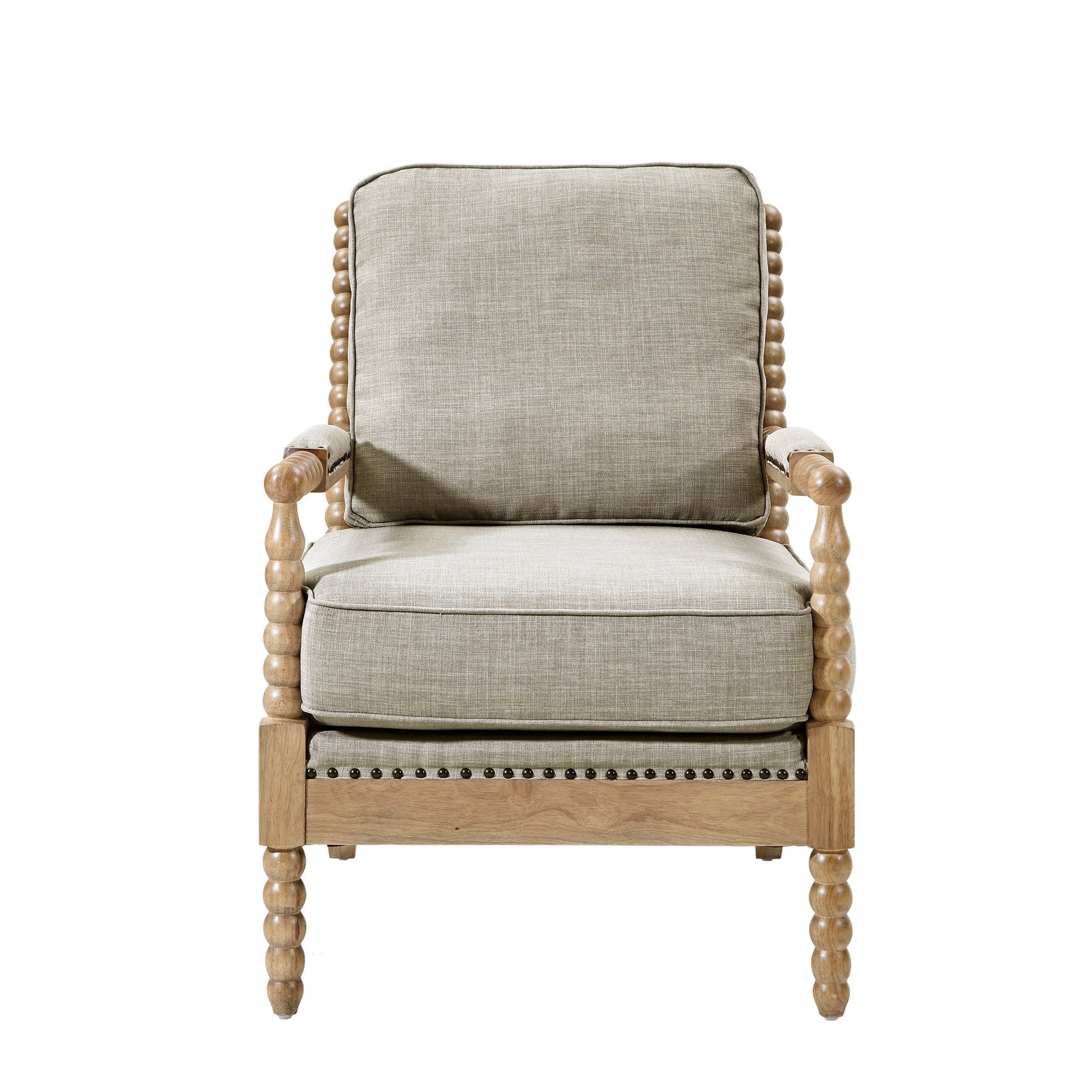 Fauteuil à cadre en bois tourné Madison Park Donohue