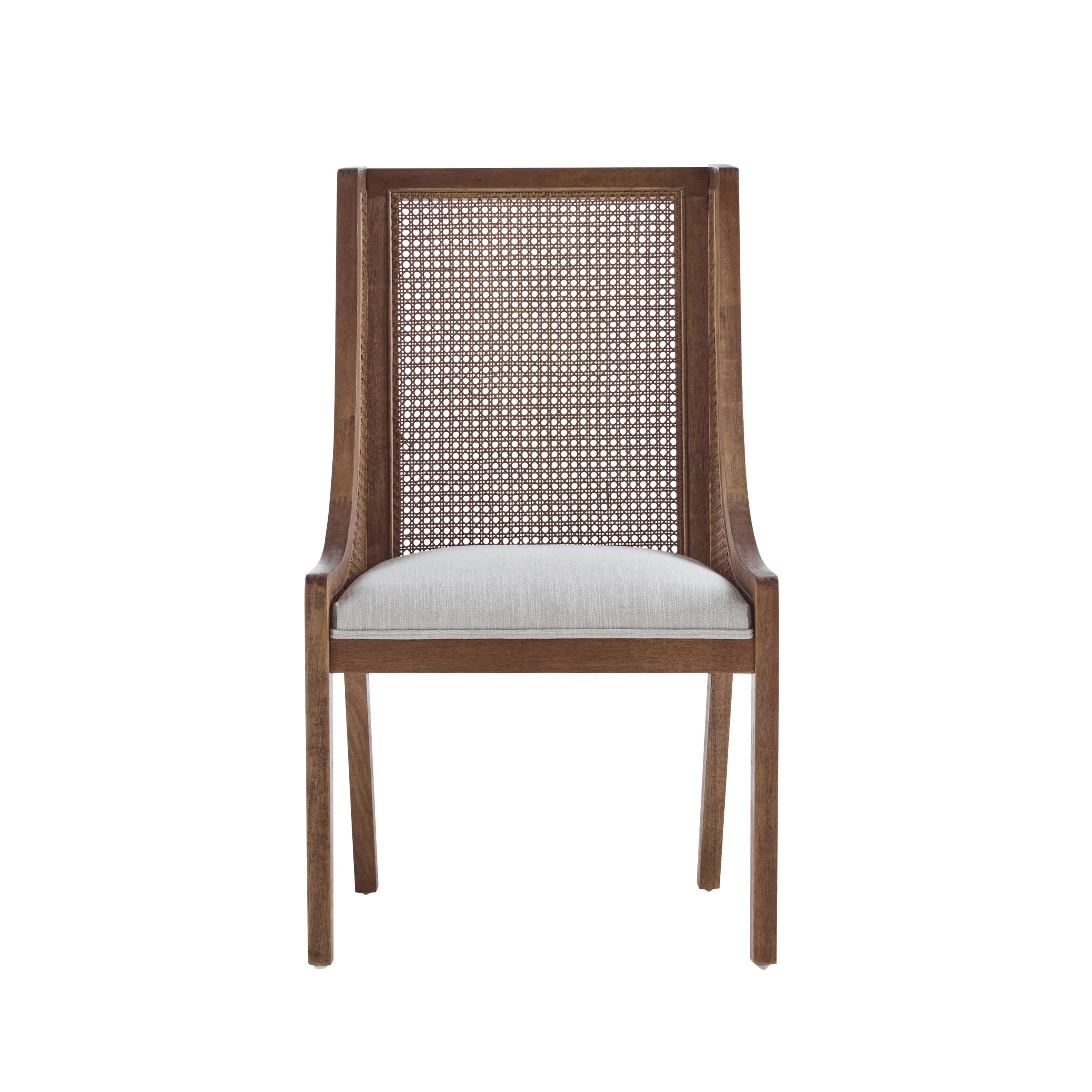 Chaises de salle à manger rembourrées en rotin et bois Maurers (lot de 2) par Christopher Knight Home