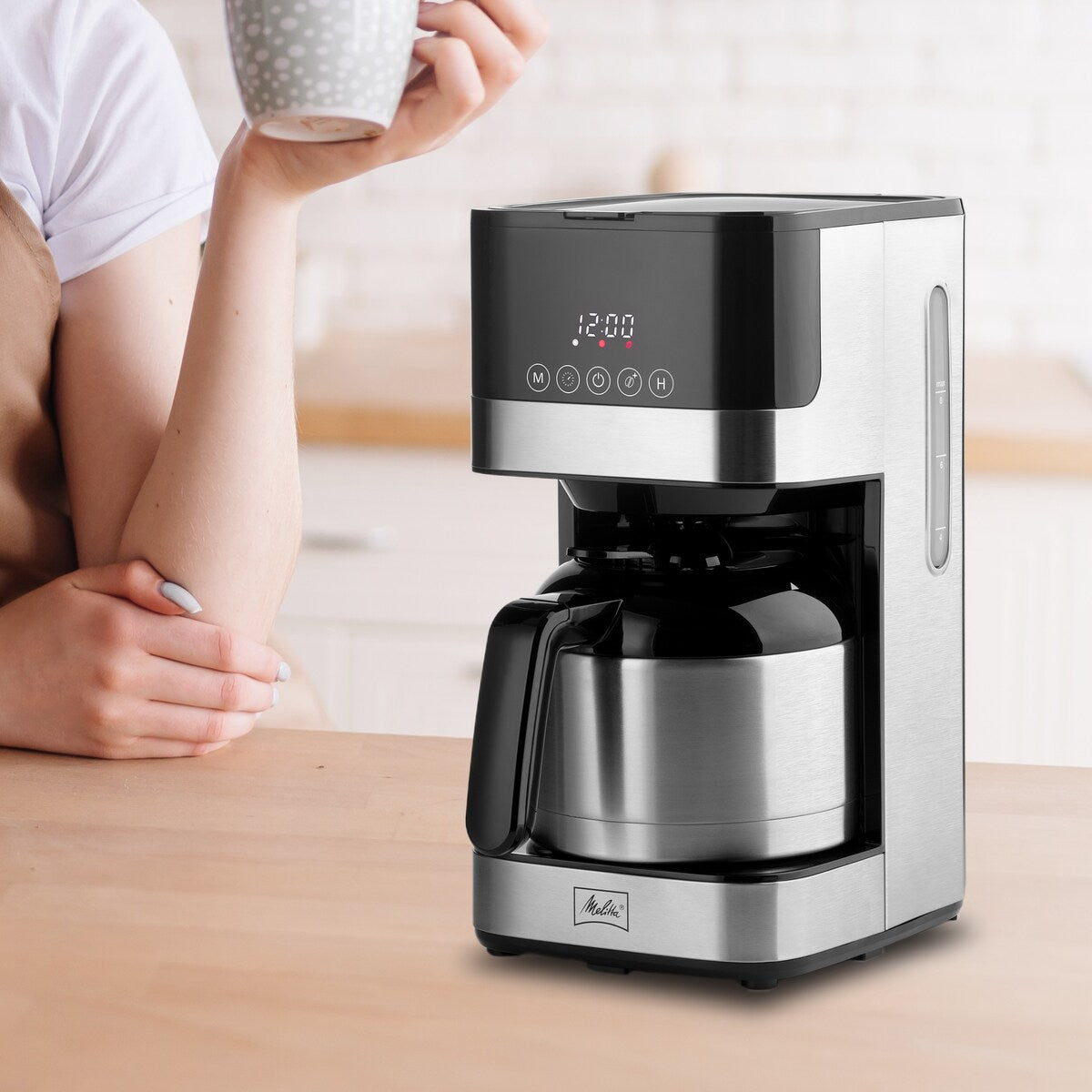 Cafetière filtre Melitta Aroma Tocco 8 tasses avec carafe thermique et écran tactile