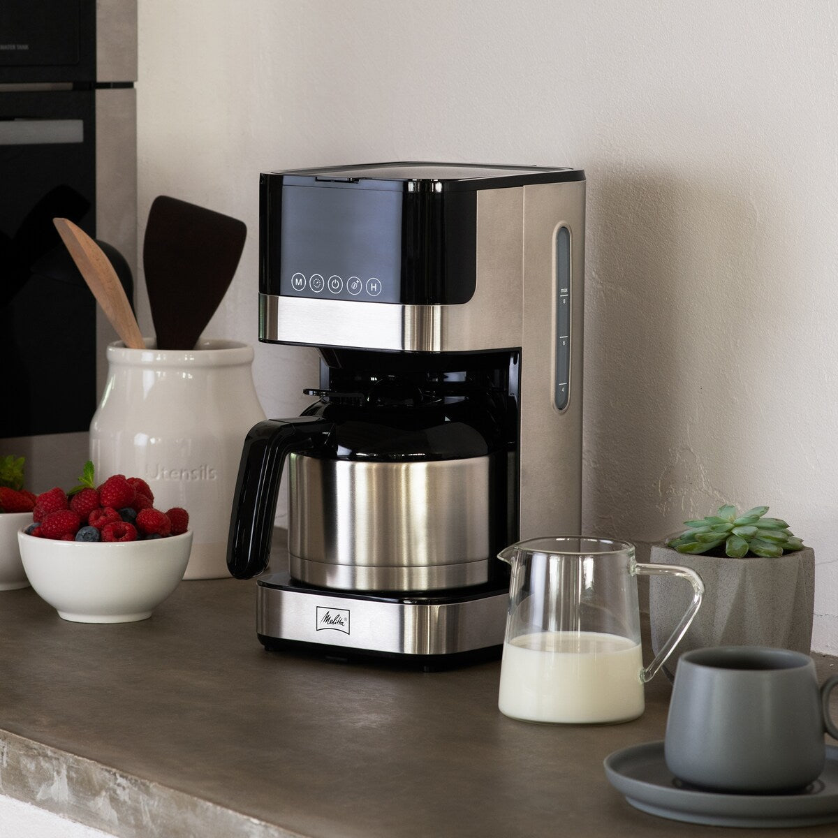 Cafetière filtre Melitta Aroma Tocco 8 tasses avec carafe thermique et écran tactile