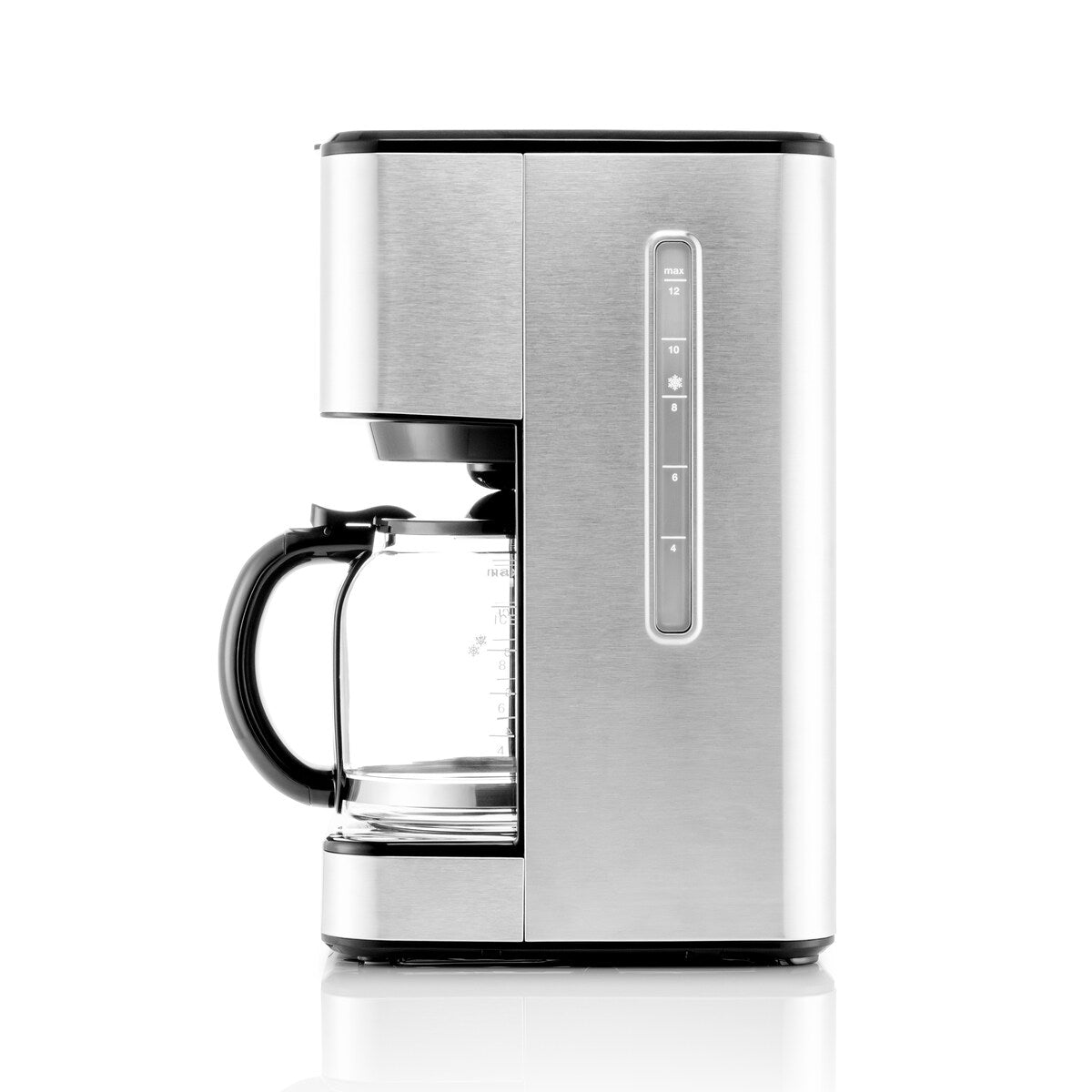 Cafetière filtre Melitta Aroma Tocco Plus 12 tasses, eau chaude et eau glacée, avec carafe en verre et écran tactile
