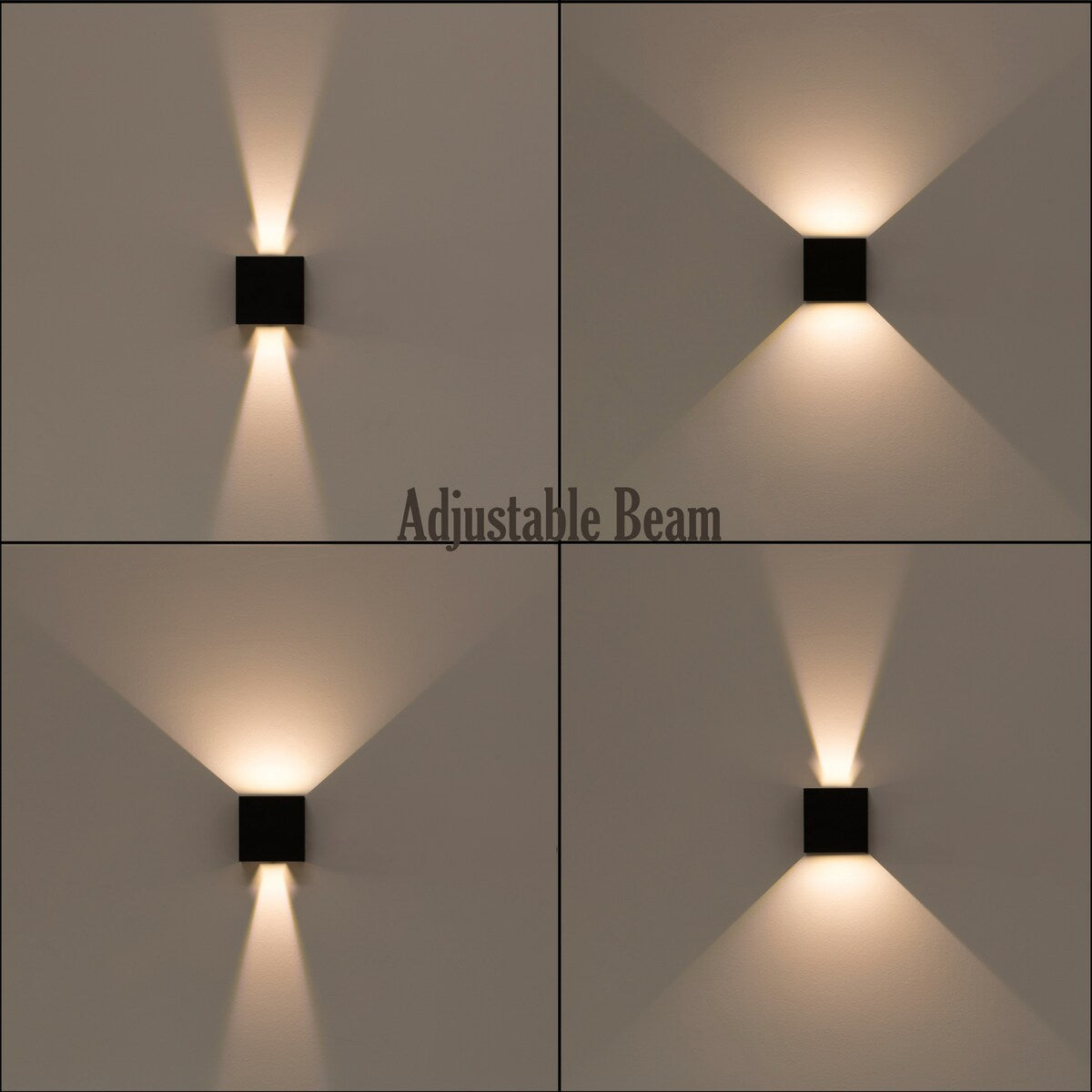 Modern Wall Sconce LED Waterproof Wall Lamp Aluminum with Adjustable Beam 10-Watt 4000K Cool White Indoor Outdoor