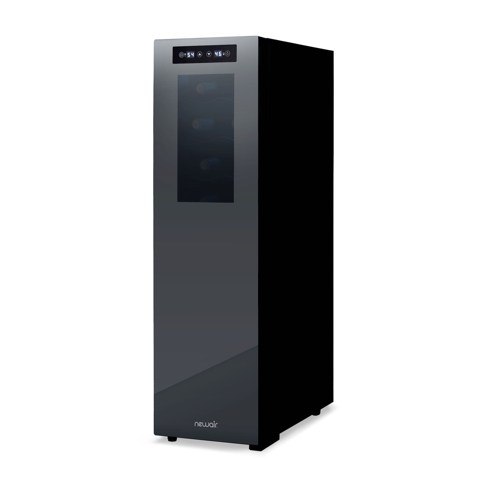 Réfrigérateur à vin Newair Shadow-T Series, 18 bouteilles, double zone de température, autonome, thermoélectrique, commande numérique