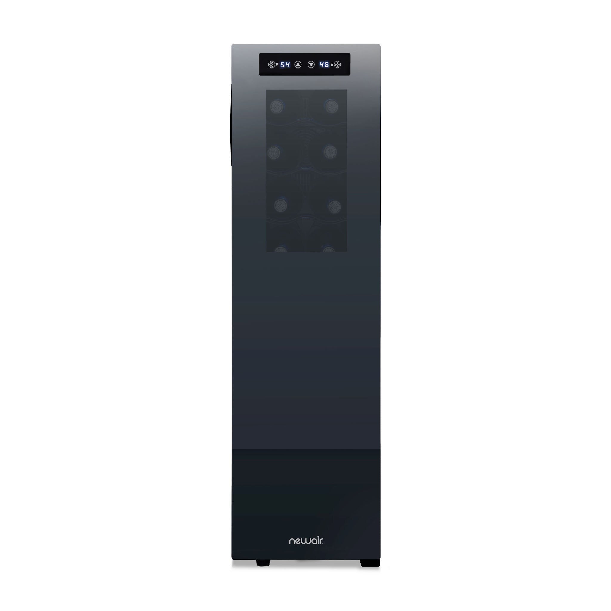 Réfrigérateur à vin Newair Shadow-T Series, 18 bouteilles, double zone de température, autonome, thermoélectrique, commande numérique