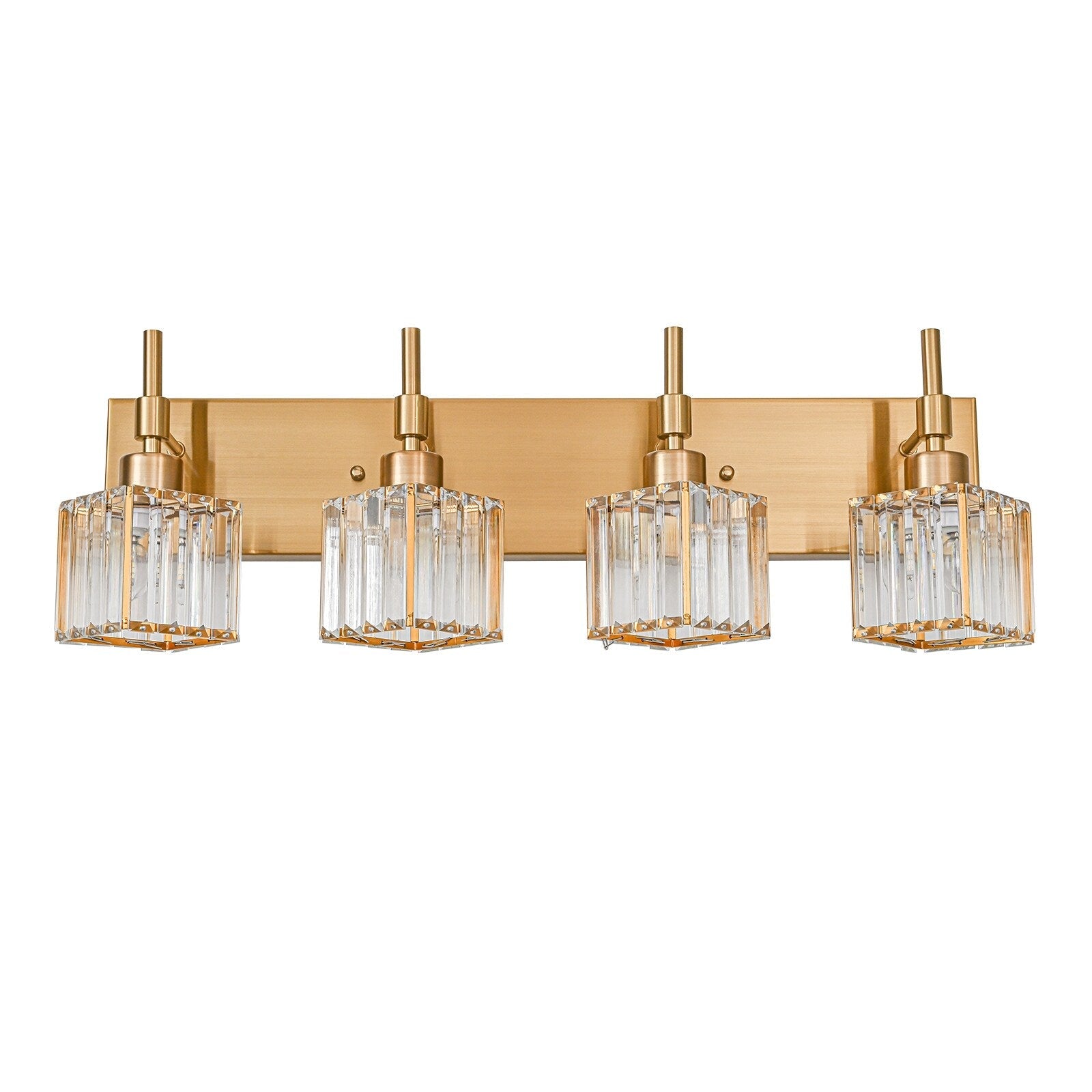 Luminaires de salle de bain en cristal à intensité variable Ora Modern sur miroir Glam Vanity Lights