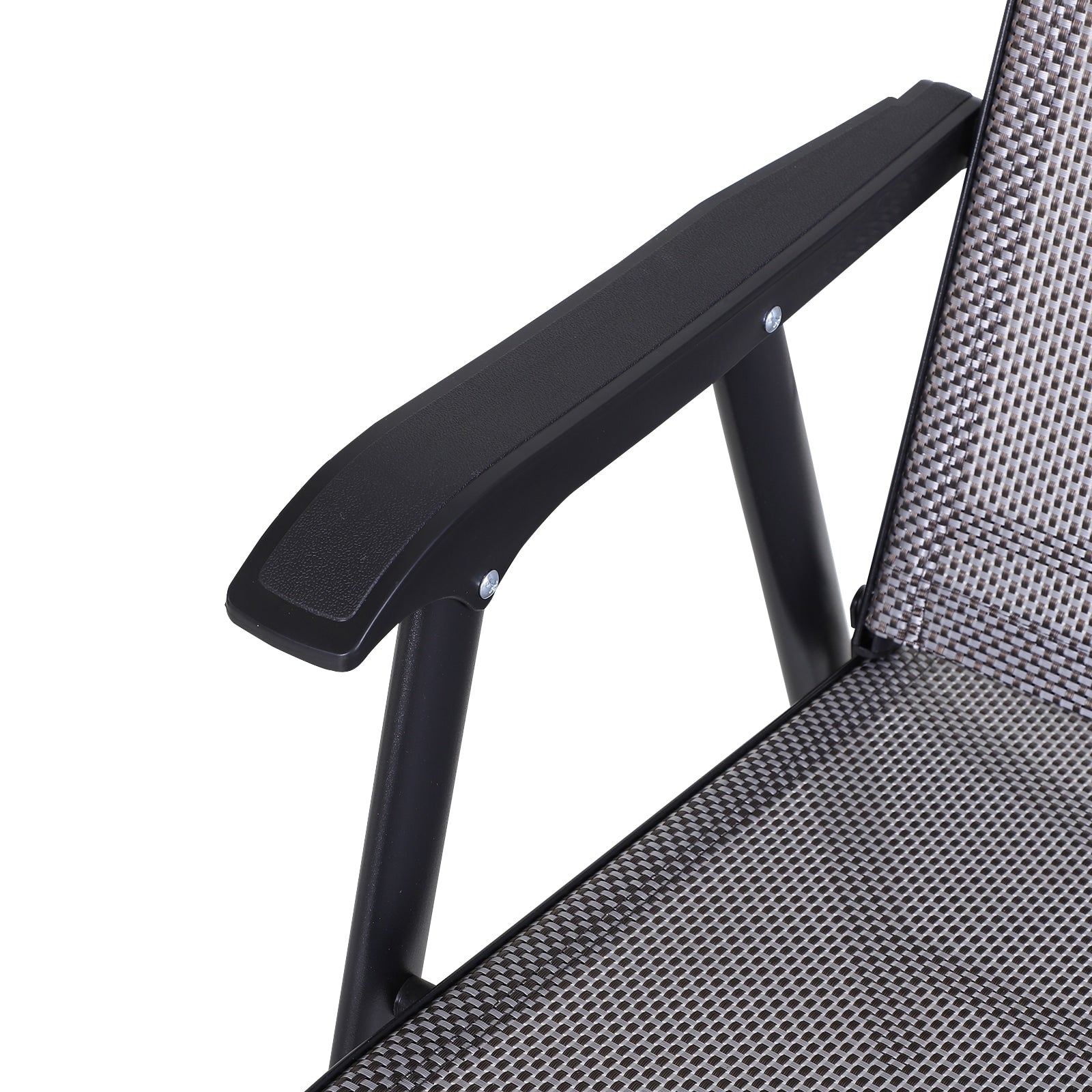 Ensemble de 4 chaises de patio pliantes Outsunny au design simple et chic, confortables pour la terrasse, le jardin, la cour et les voyages