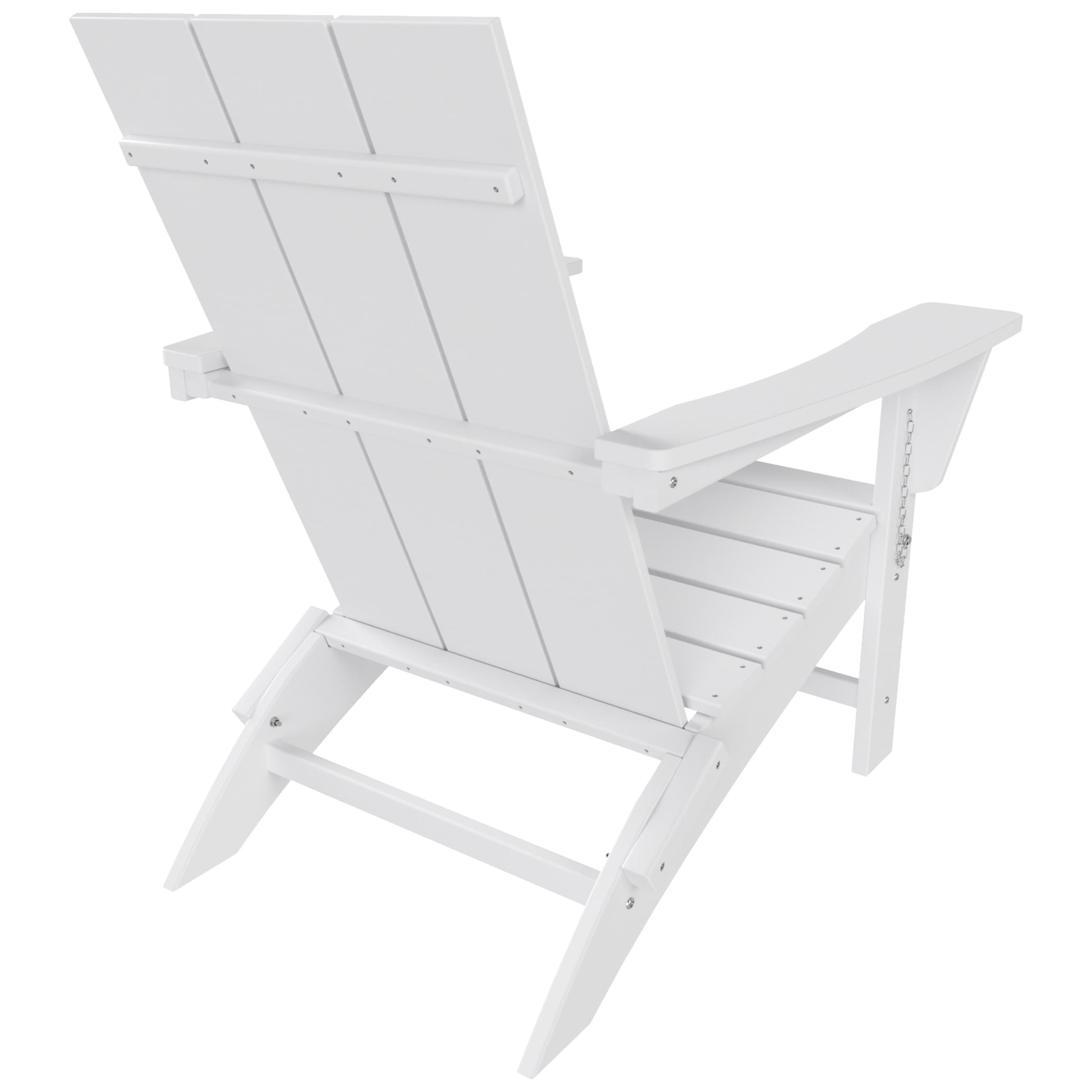 Chaise Adirondack pliante Polytrends Shoreside moderne et écologique, idéale pour les commerces et les résidences, toutes saisons