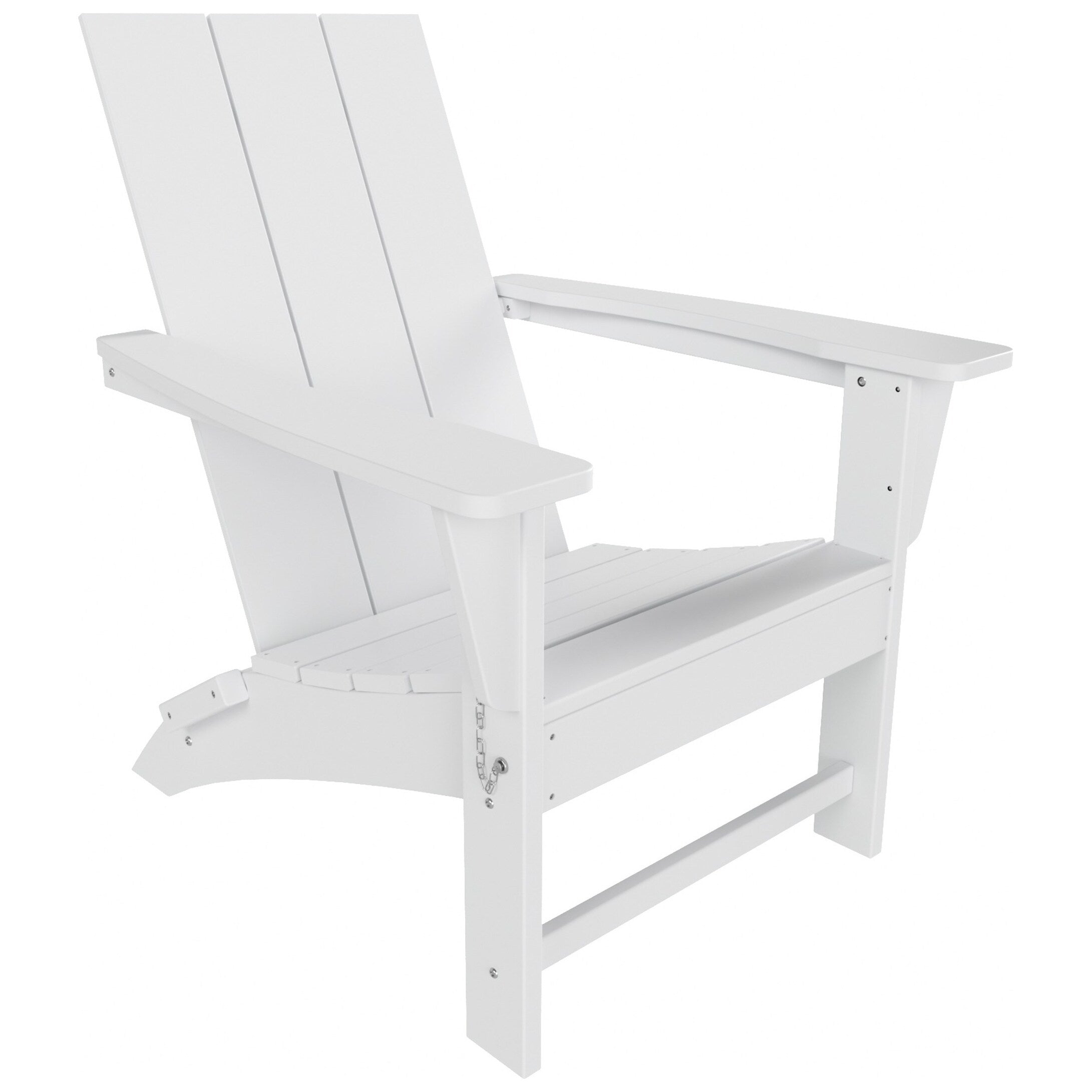 Chaise Adirondack pliante Polytrends Shoreside moderne et écologique, idéale pour les commerces et les résidences, toutes saisons
