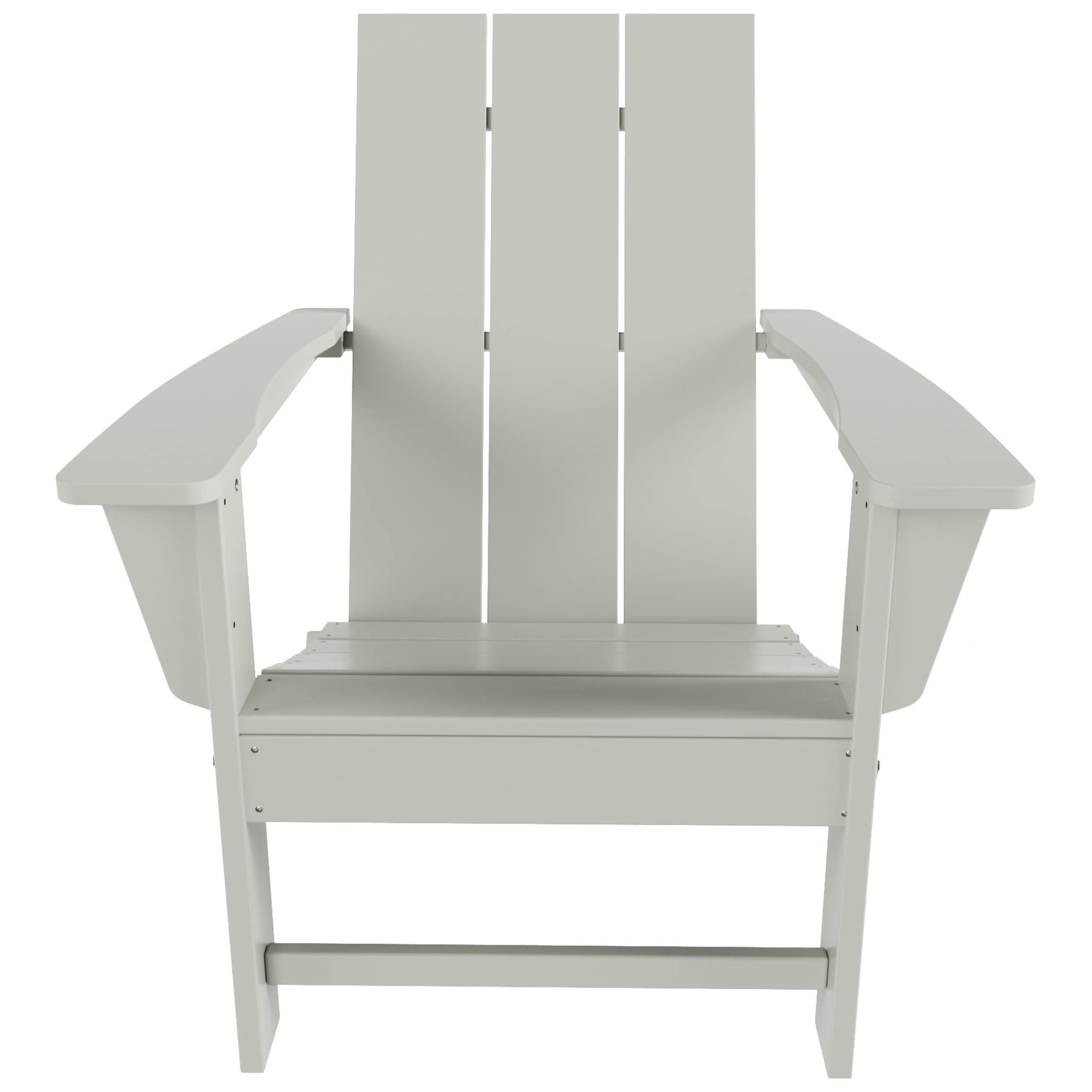 Chaise Adirondack pliante Polytrends Shoreside moderne et écologique, idéale pour les commerces et les résidences, toutes saisons
