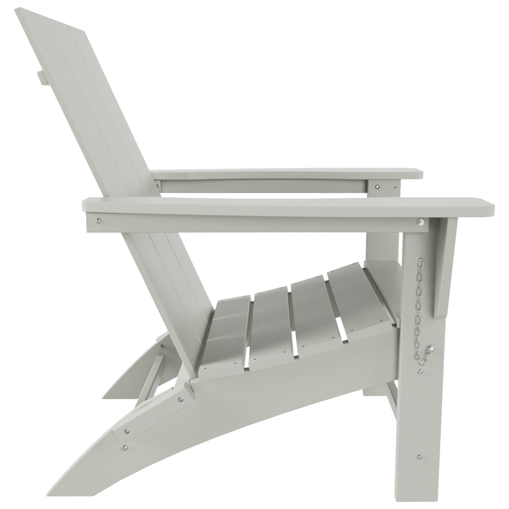 Chaise Adirondack pliante Polytrends Shoreside moderne et écologique, idéale pour les commerces et les résidences, toutes saisons