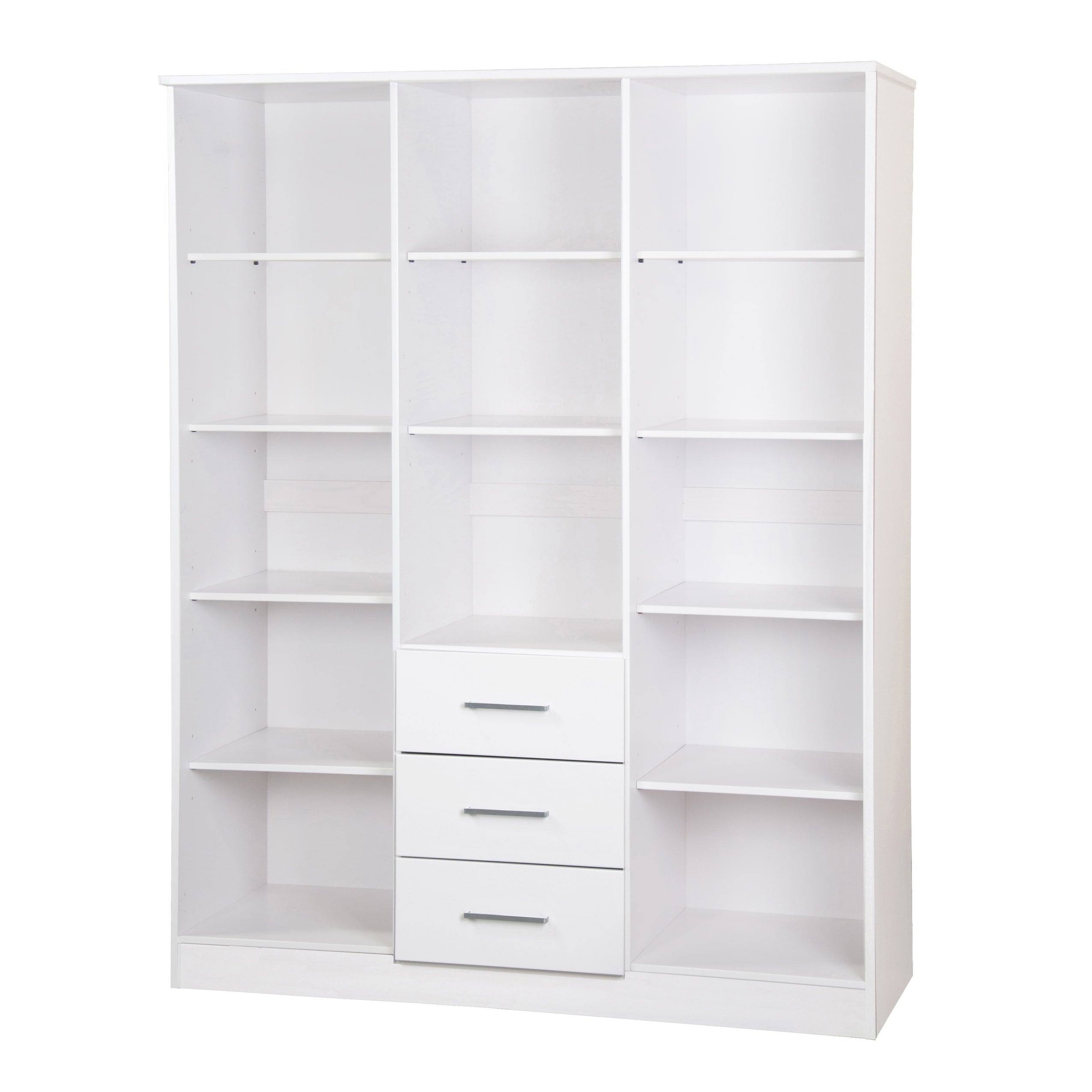 Armoire penderie 3 portes Cosmo 100 % bois massif de Palace Imports avec portes en bois massif ou en miroir