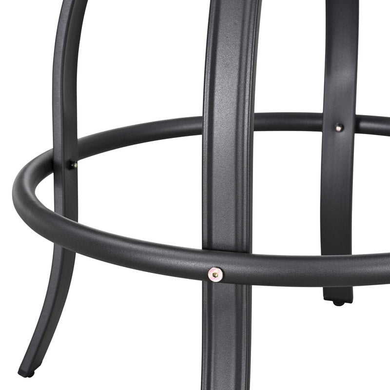 Chaise de bar pivotante à dossier haut en métal pour patio Festival (lot de 2)