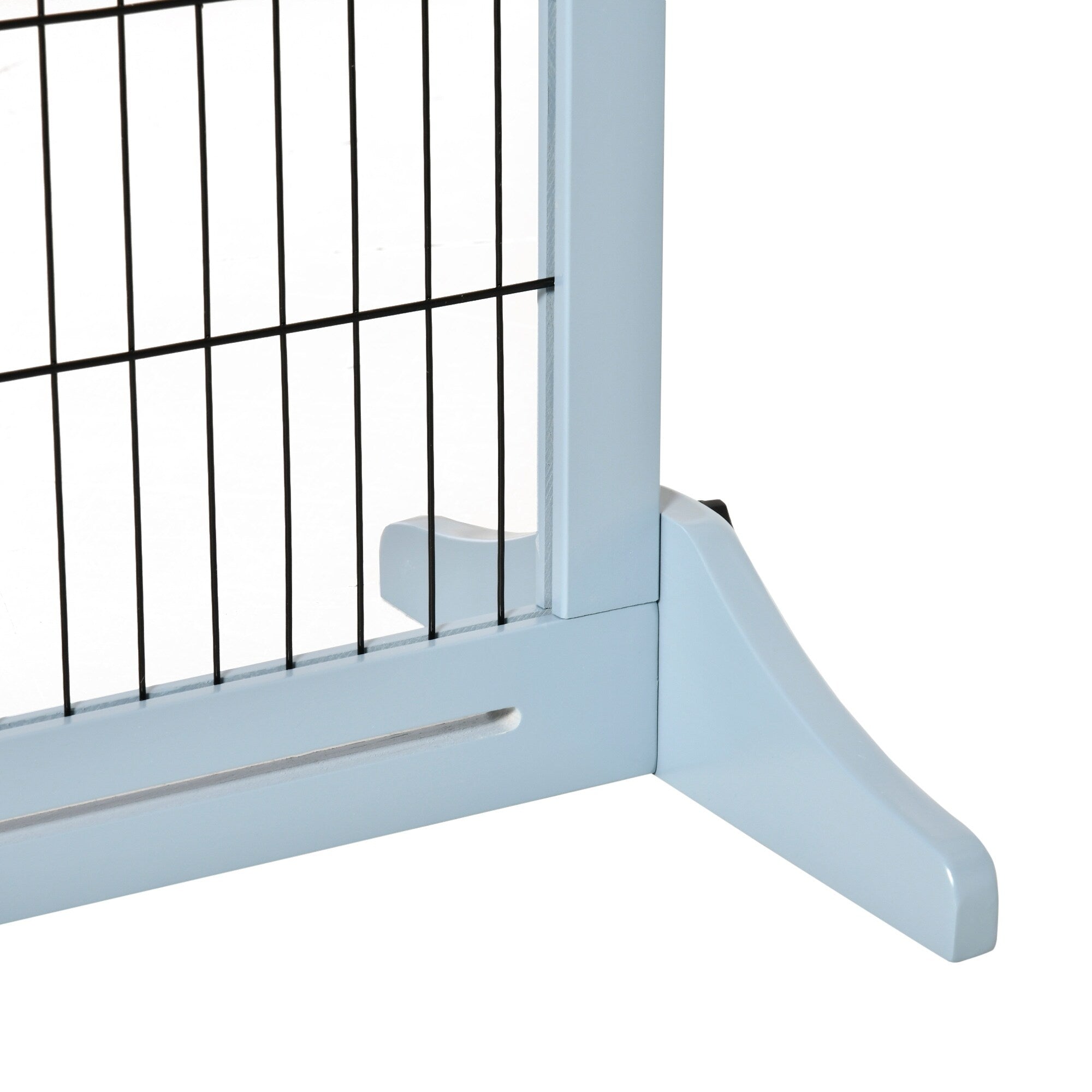 Portillon extra large et autoportant PawHut 72 pour animaux de compagnie, longueur réglable, pour maison, entrée, couloir, gris