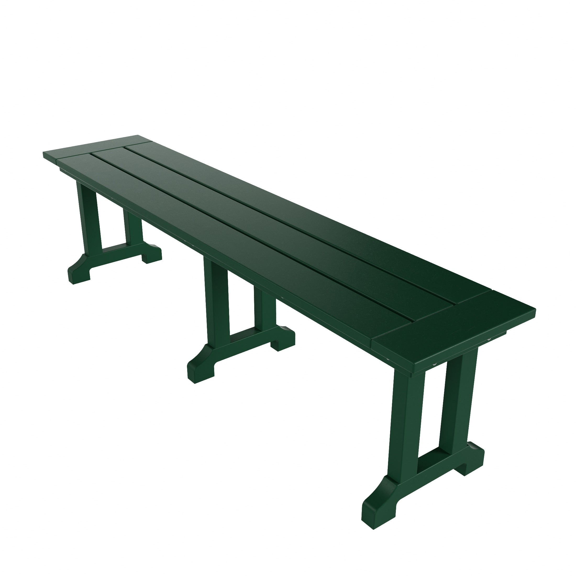 Banc de terrasse extérieur Polytrends Laguna en PEHD toutes saisons 65