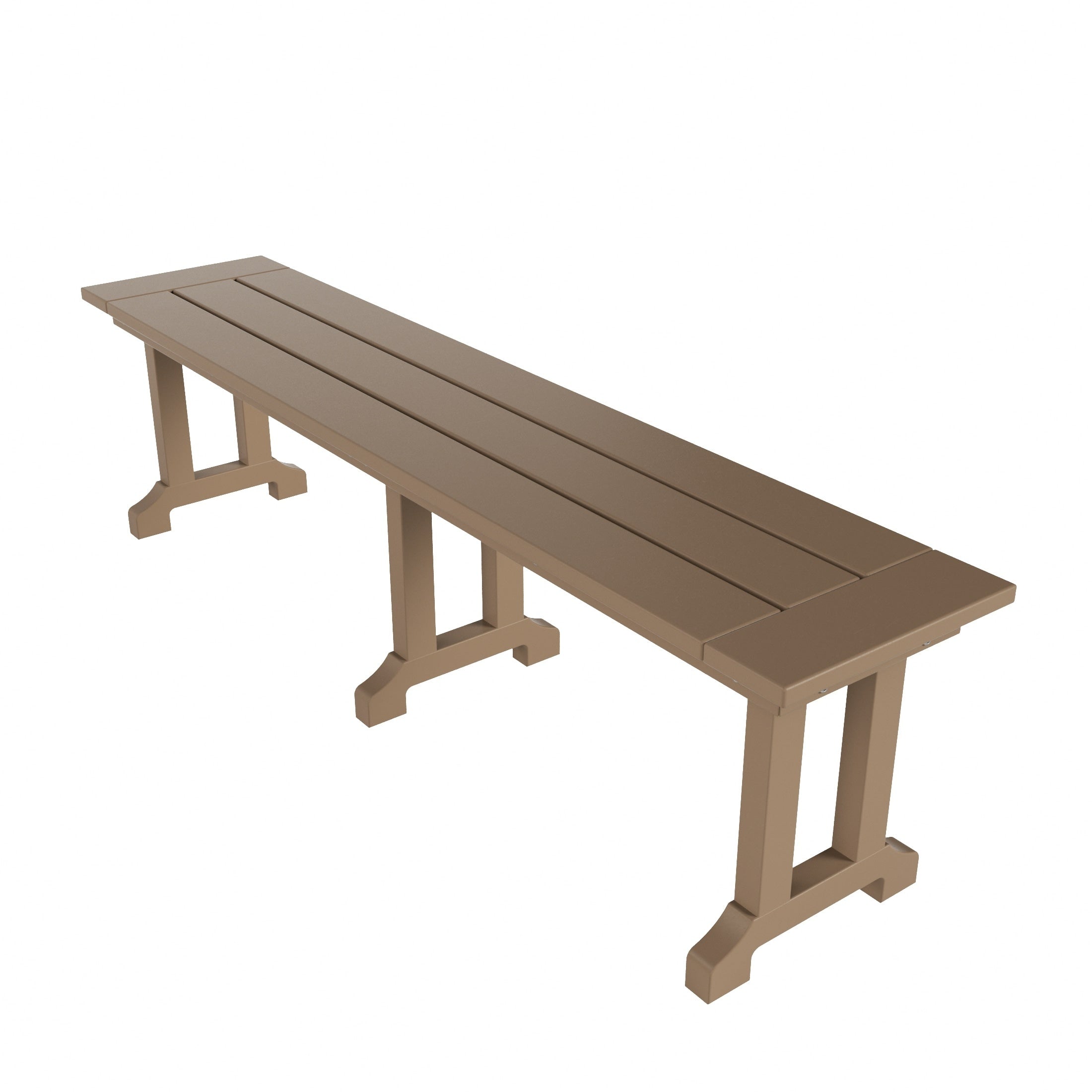 Banc de terrasse extérieur Polytrends Laguna en PEHD toutes saisons 65