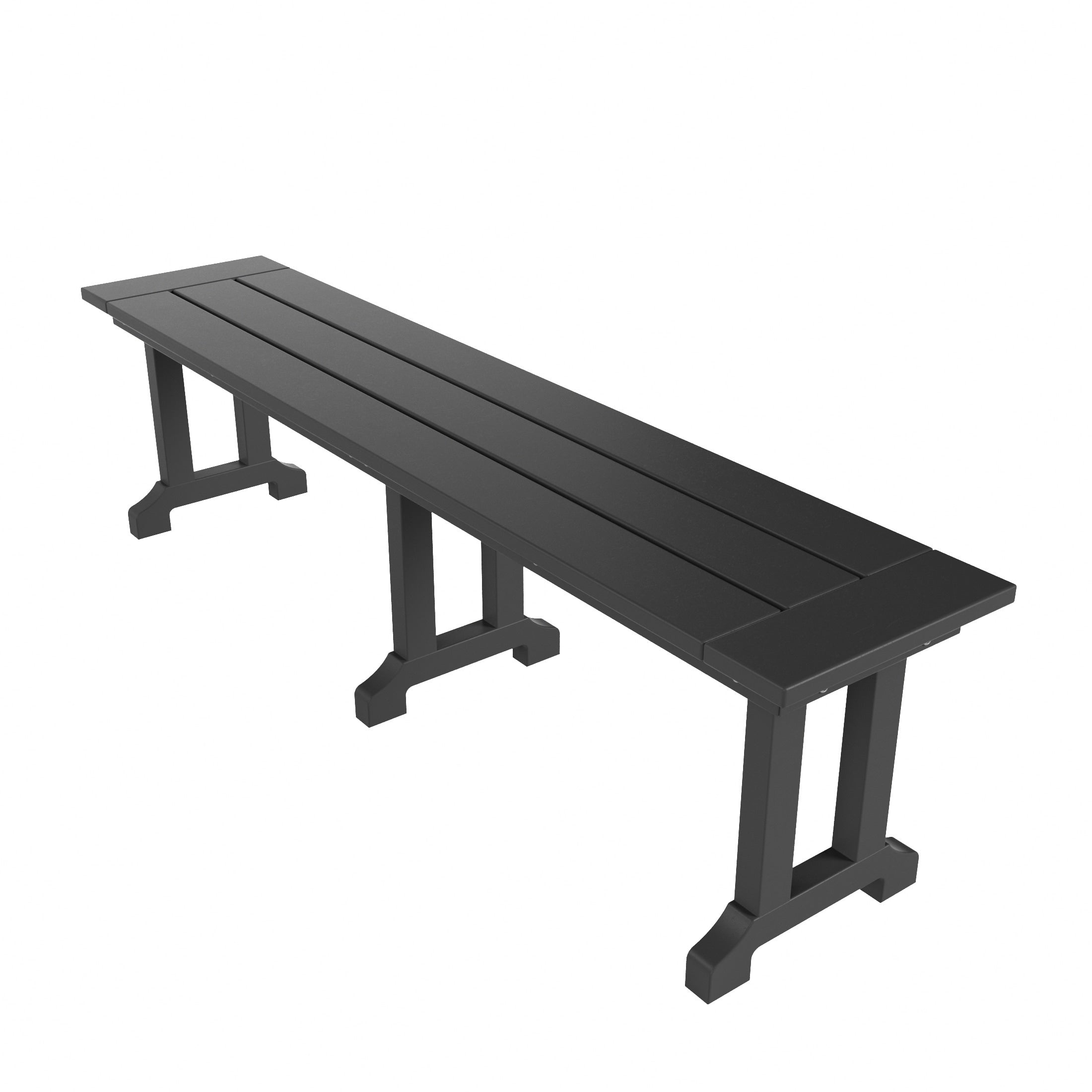 Banc de terrasse extérieur Polytrends Laguna en PEHD toutes saisons 65