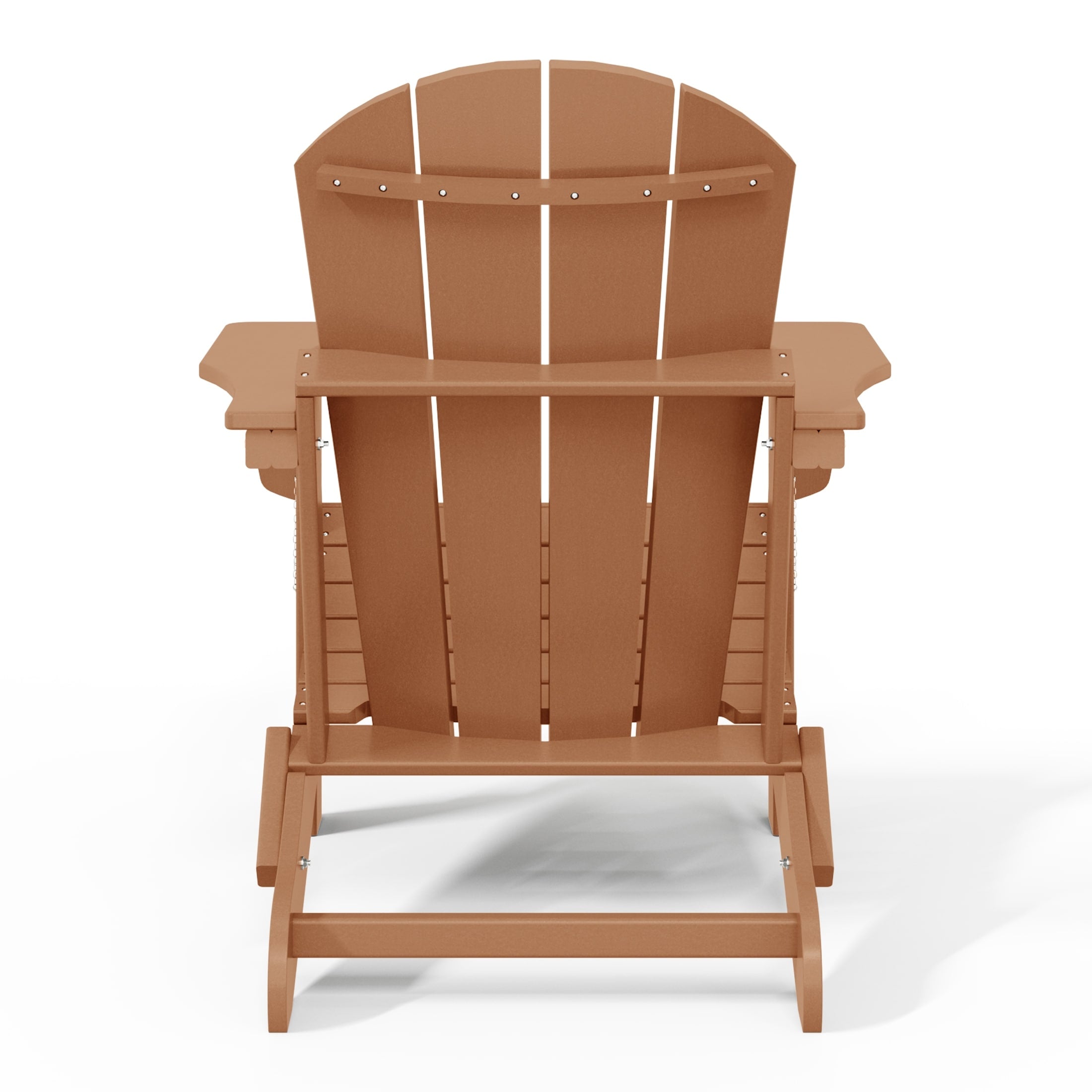 Chaise pliante Adirondack Polytrends Laguna résistante à la décoloration et aux intempéries pour patio extérieur
