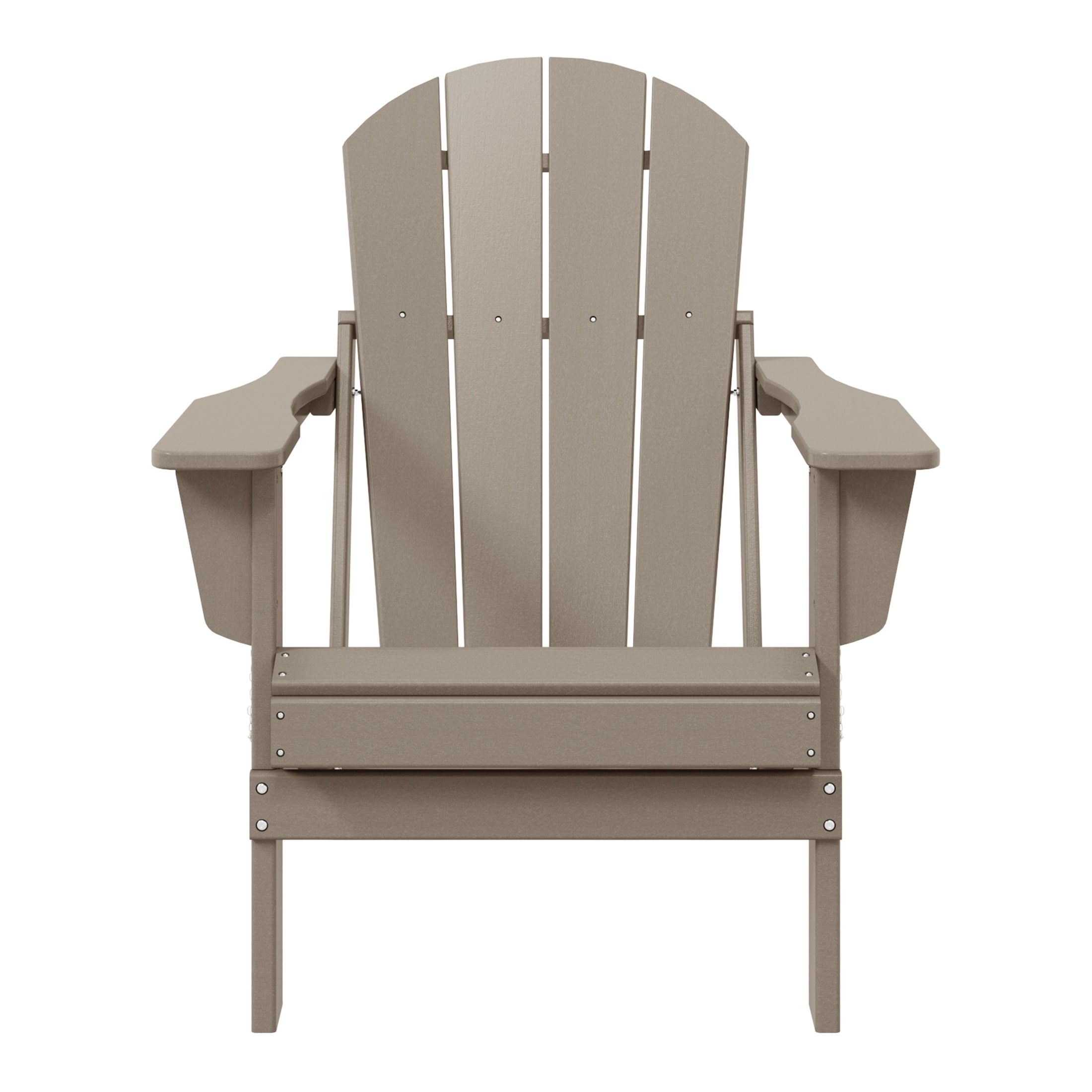 Chaise pliante Adirondack Polytrends Laguna résistante à la décoloration et aux intempéries pour patio extérieur