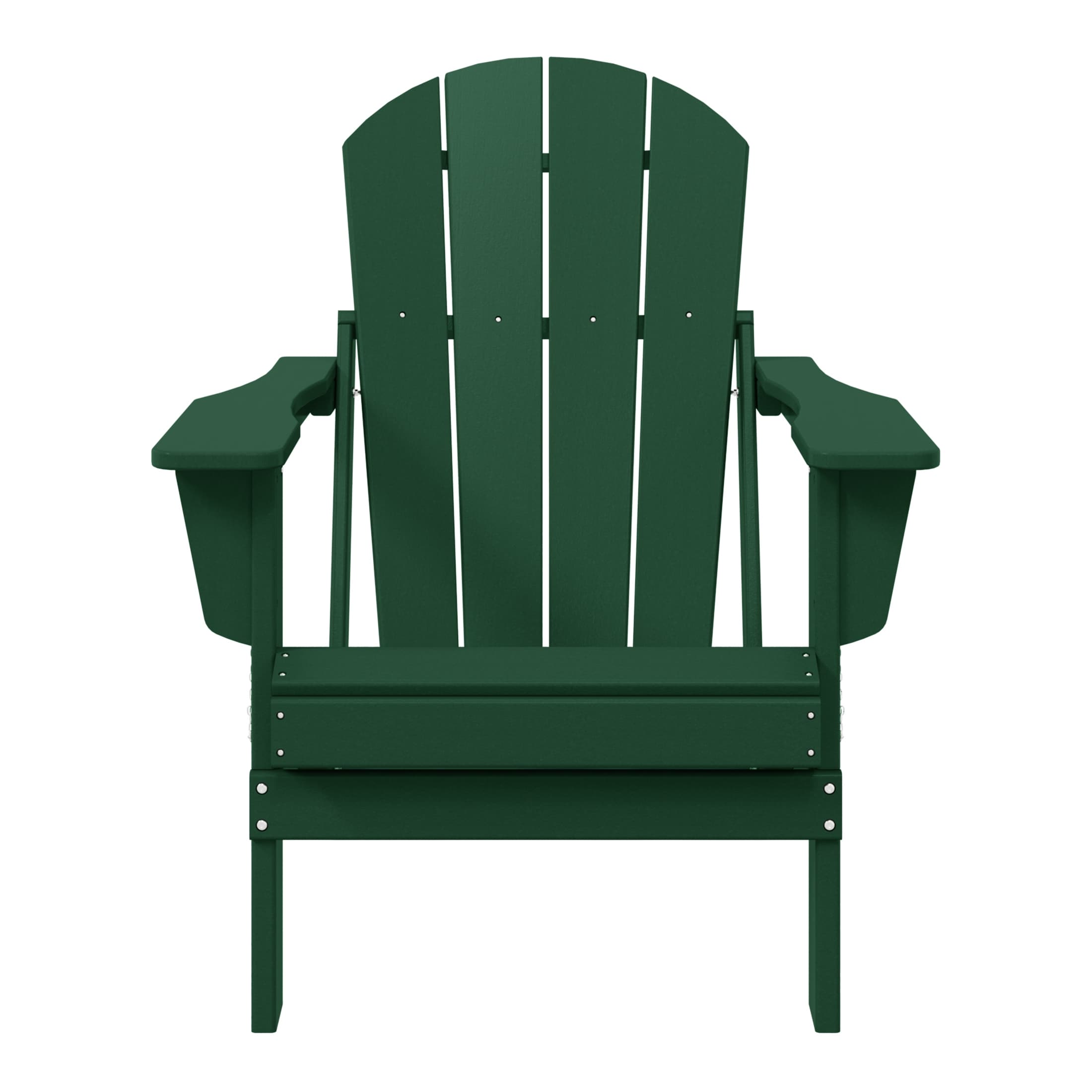 Chaise pliante Adirondack Polytrends Laguna résistante à la décoloration et aux intempéries pour patio extérieur