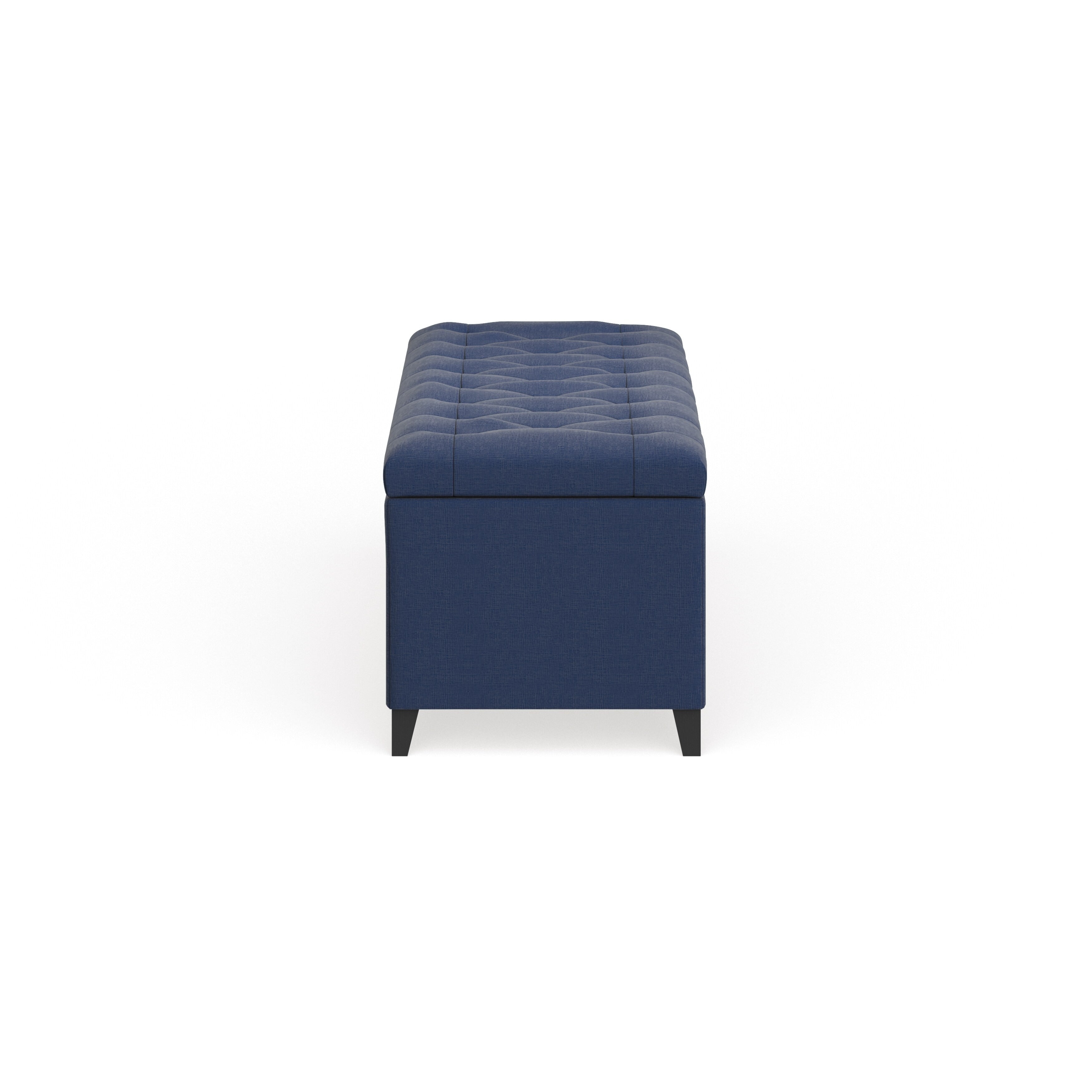 Banc de rangement rembourré à plateau capitonné Sasha de Madison Park