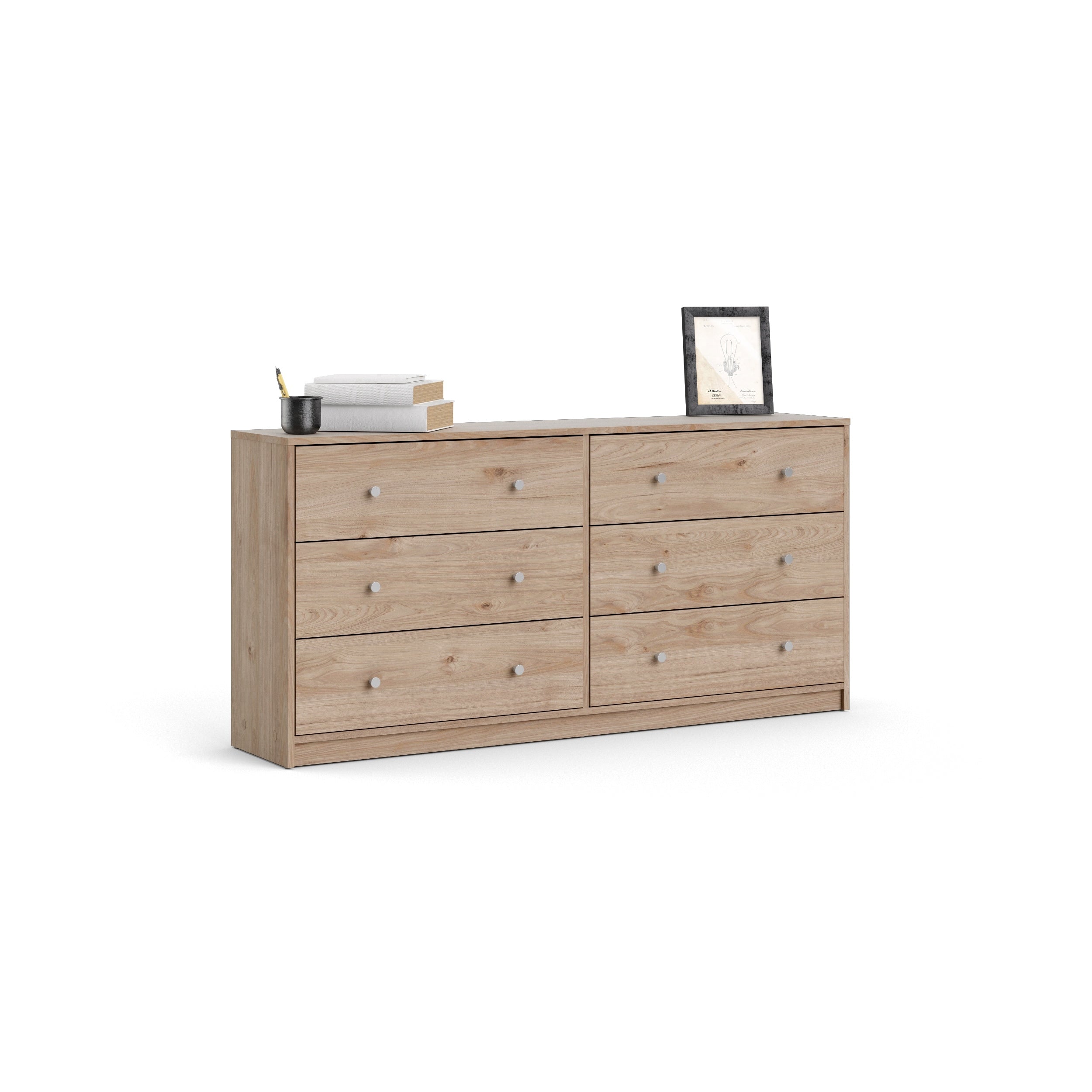 Porch & Den Zoe Commode double à 6 tiroirs