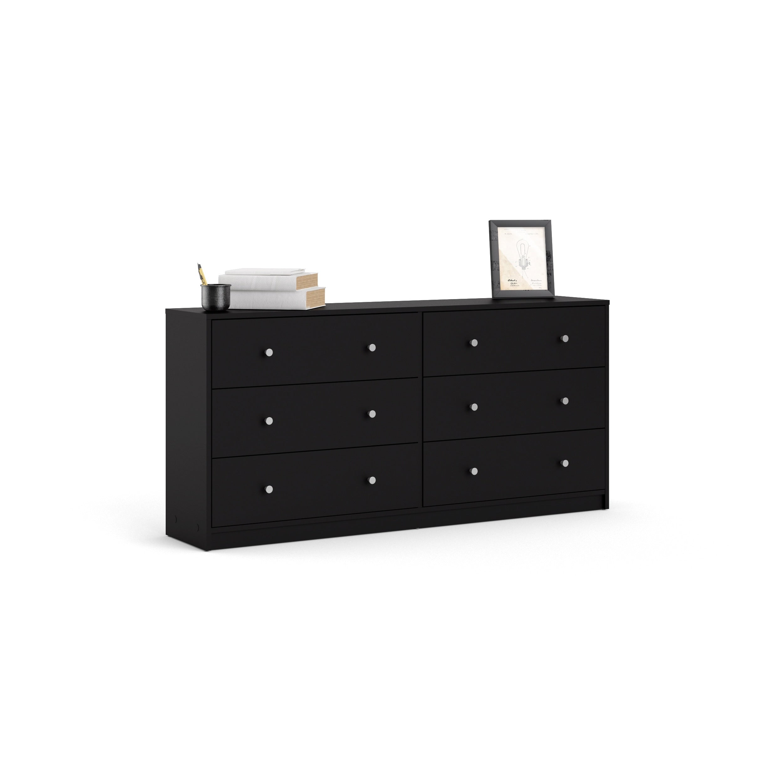 Porch & Den Zoe Commode double à 6 tiroirs