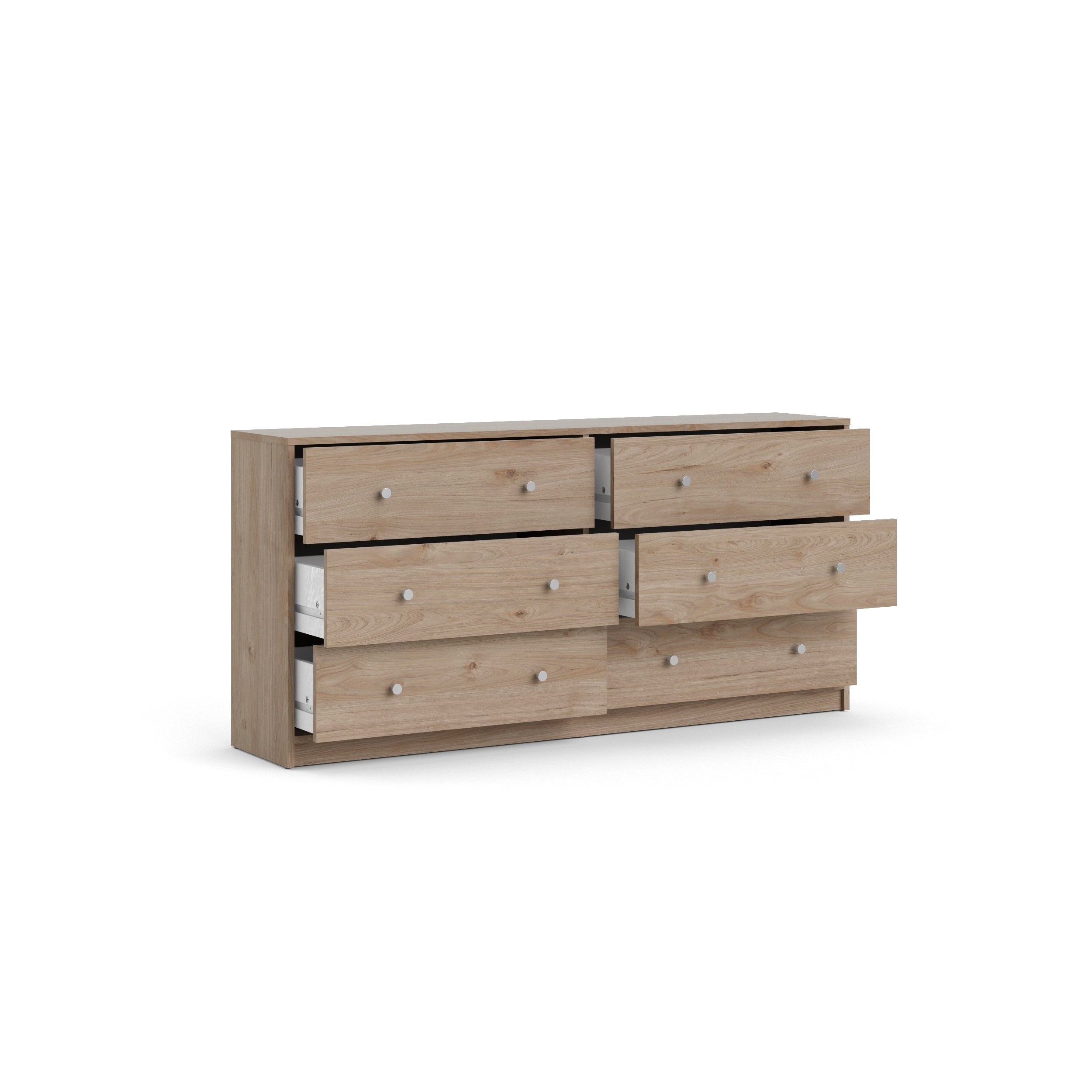 Porch & Den Zoe Commode double à 6 tiroirs