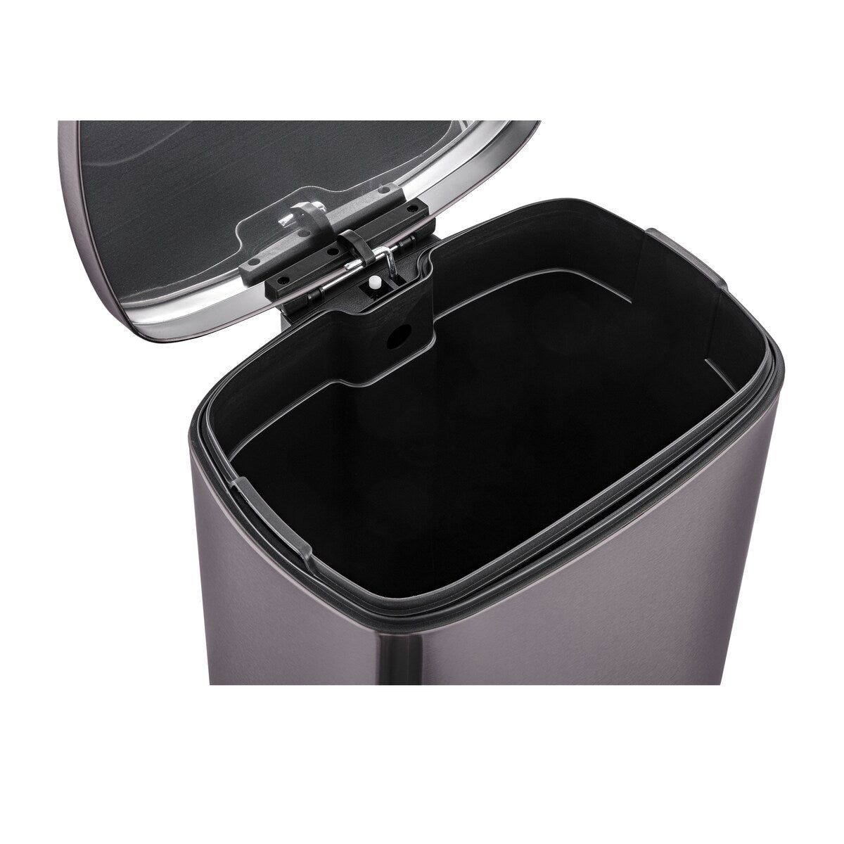 Poubelles rectangulaires Qualiazero de 13,2 gallons et deux de 1,3 gallon à pédale - Ensemble familial