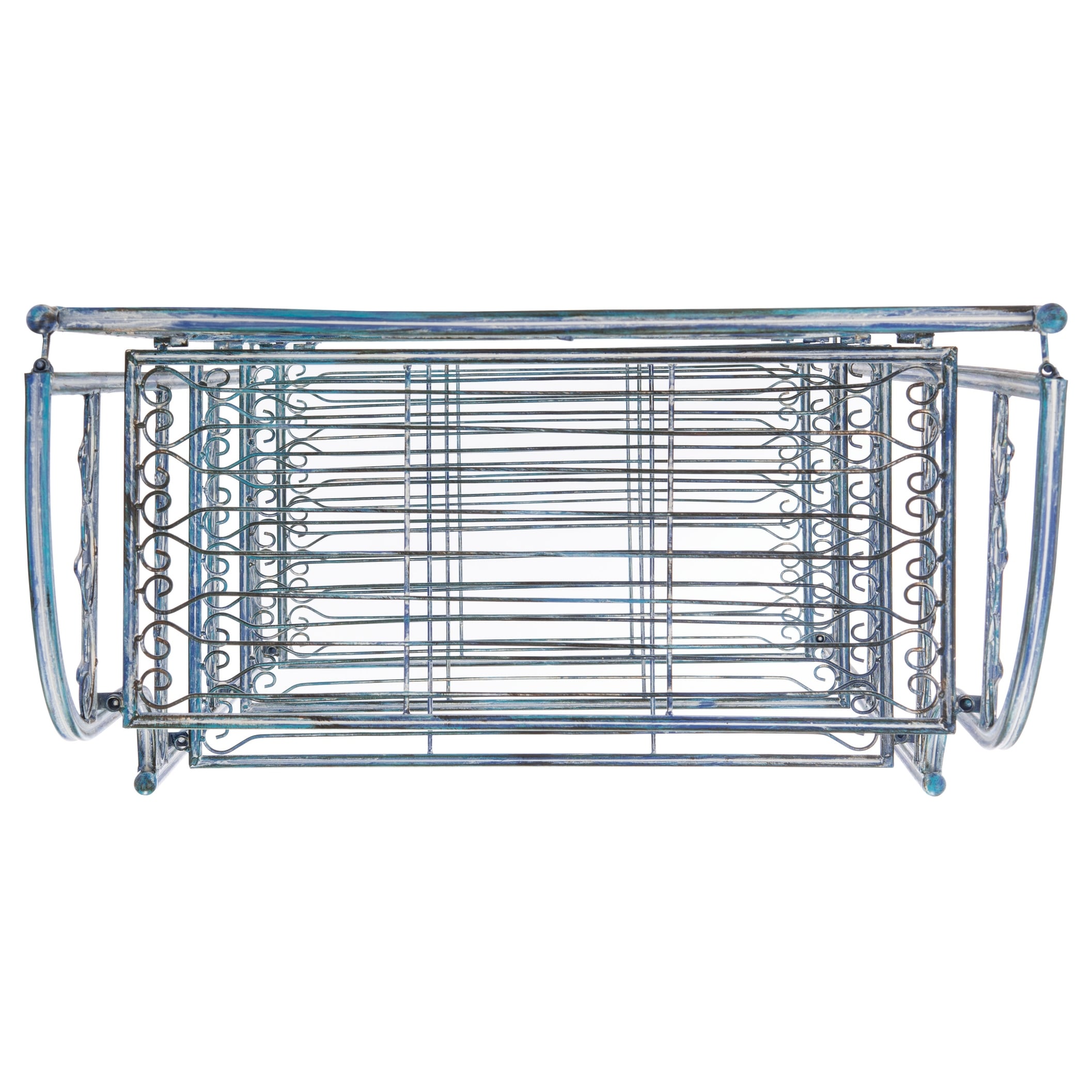 Étagère de boulangerie d'extérieur à 4 niveaux en fer forgé victorien SAFAVIEH Bryn - 25 po L x 15 po P x 63 po H - 25L x 15P x 63H