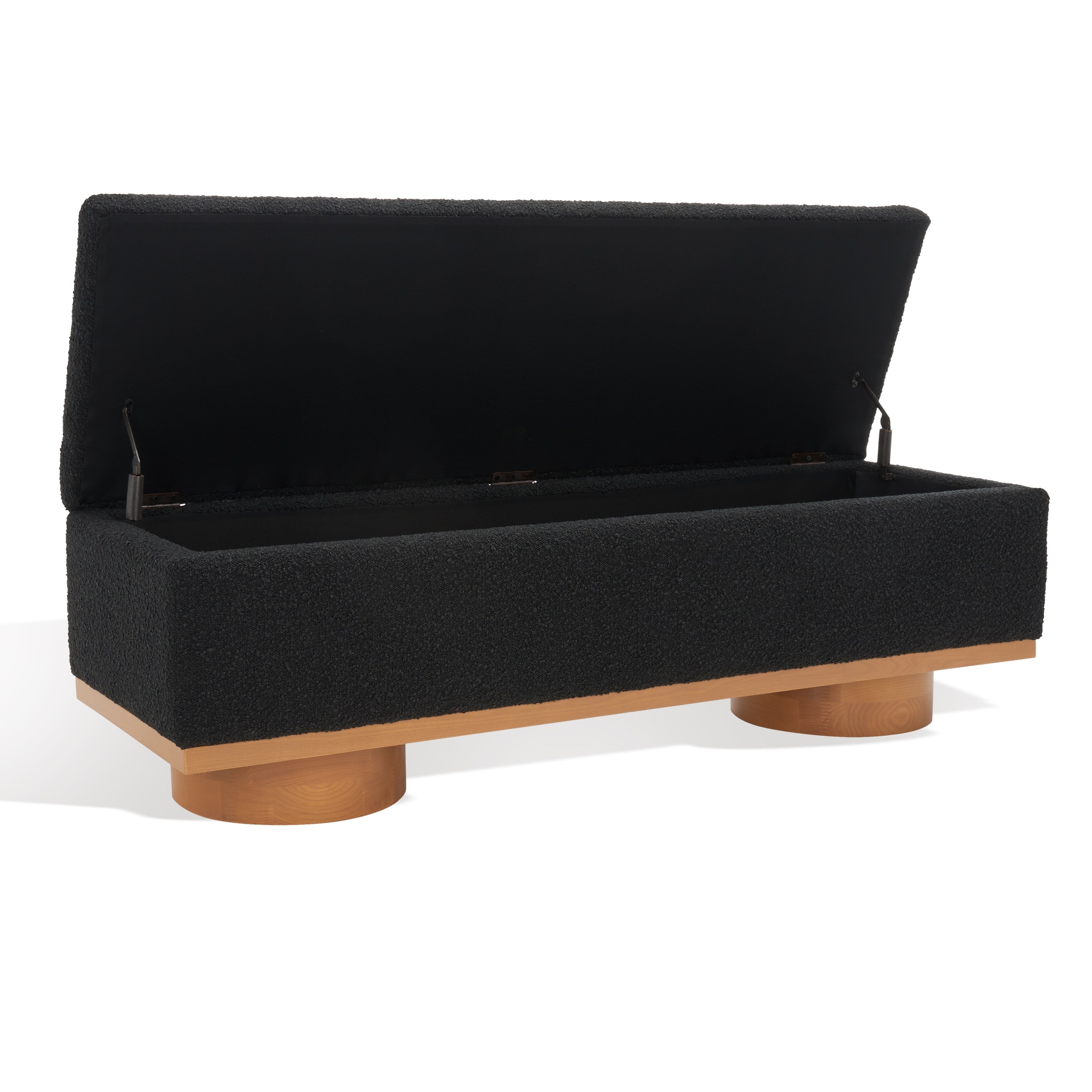 Banc de rangement SAFAVIEH Couture Sunneva Boucle - 61 po L x 20 po P x 19 po H - 61L x 20P x 19H